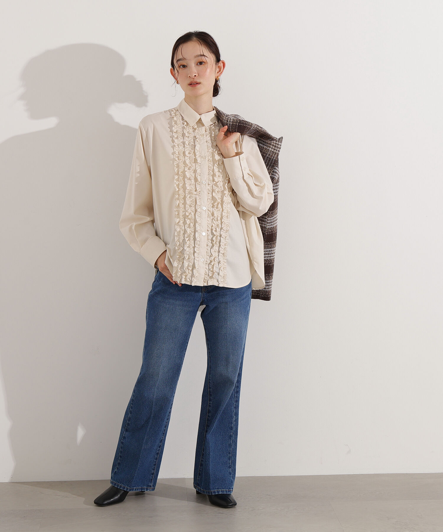  「フロントフリルブラウス」|シャツ・ブラウス|