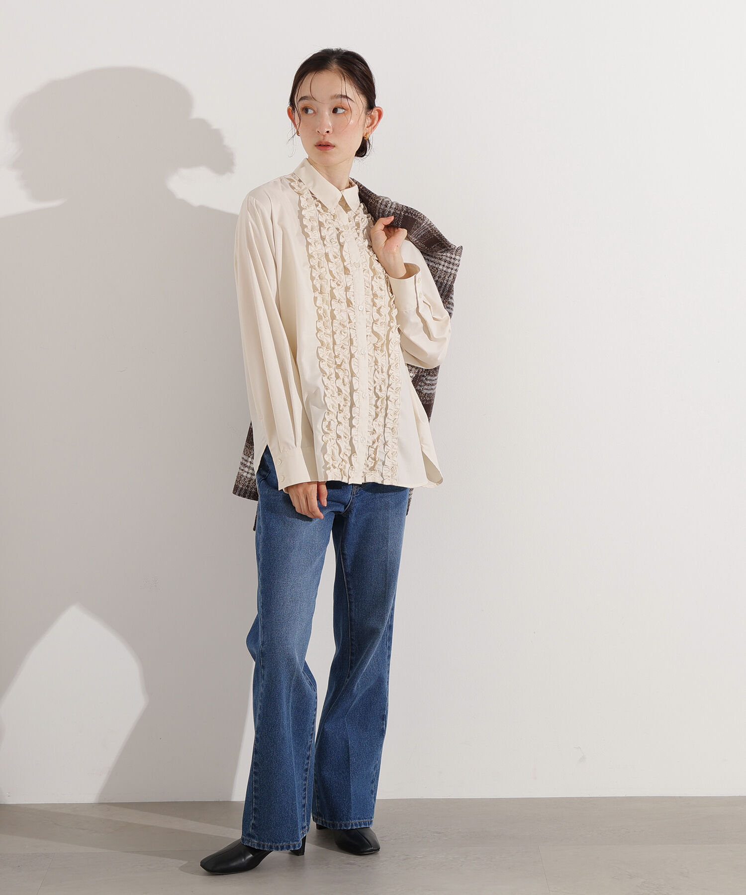  「フロントフリルブラウス」|シャツ・ブラウス|