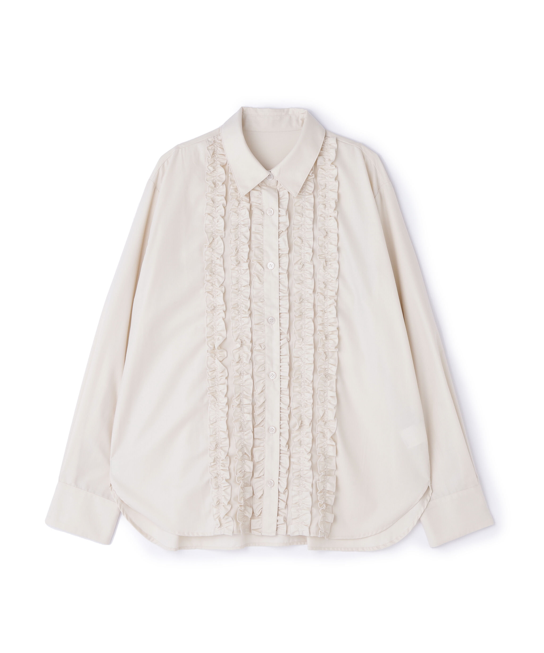  「フロントフリルブラウス」|シャツ・ブラウス|