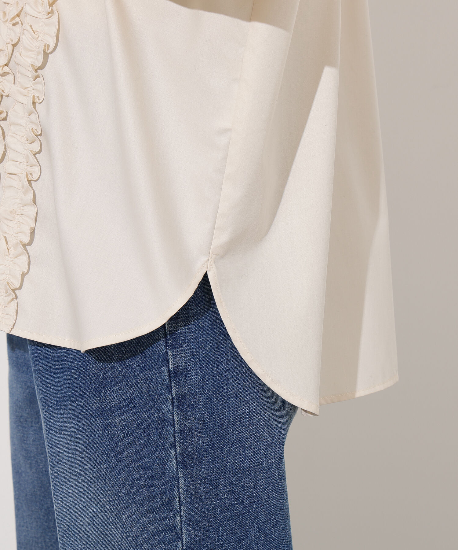  「フロントフリルブラウス」|シャツ・ブラウス|