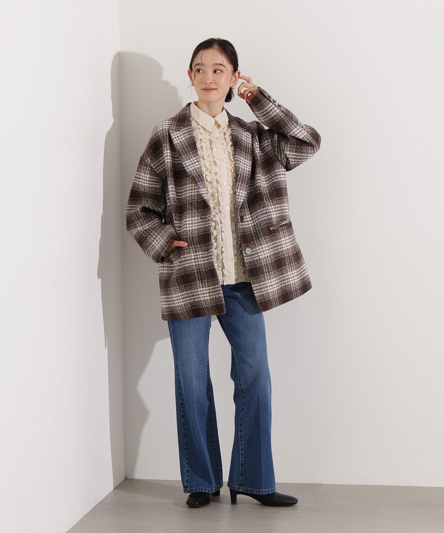  「フロントフリルブラウス」|シャツ・ブラウス|