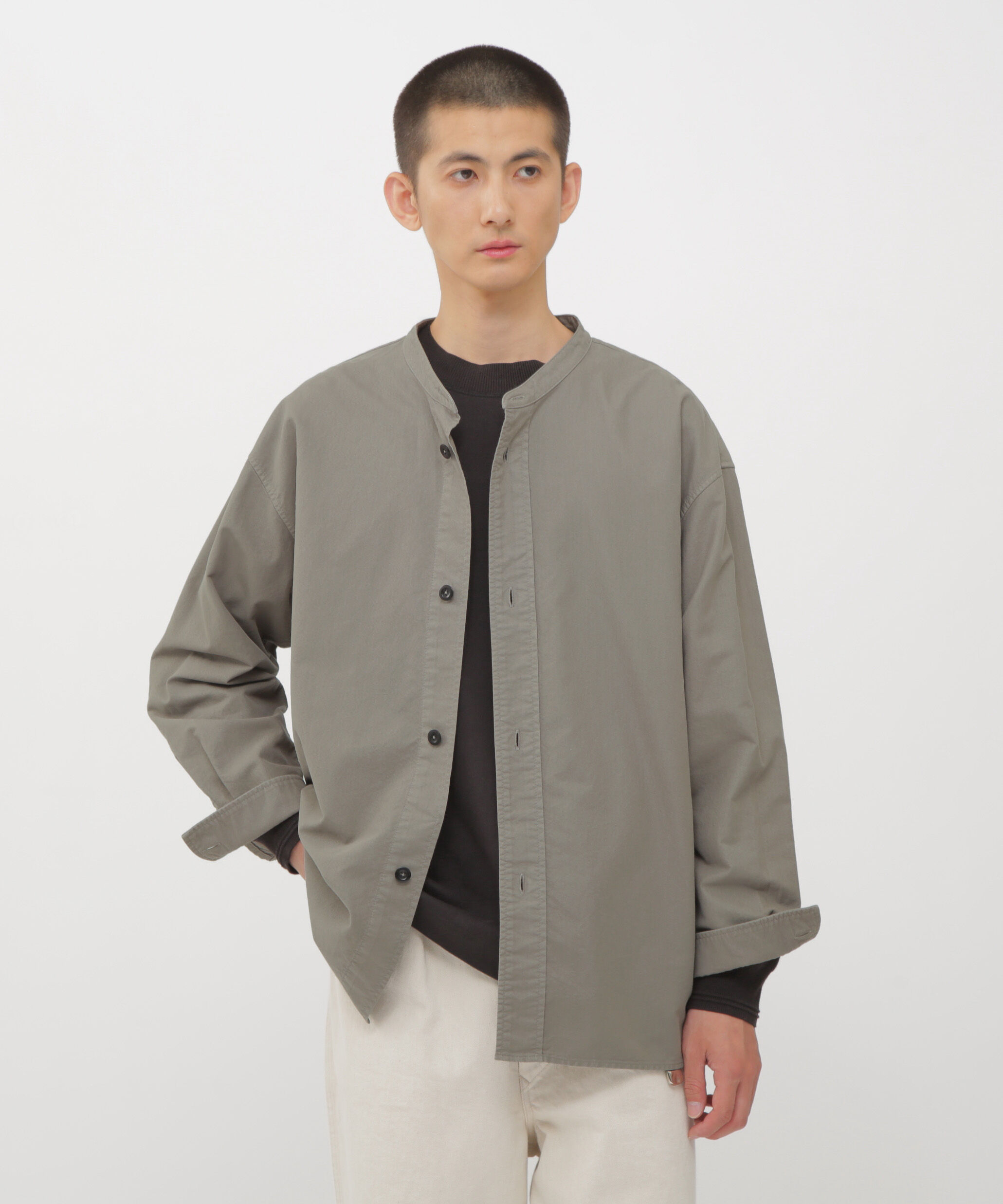 MHL.「SOFT HOPSACK SHIRT」|シャツ・ブラウス|TAUPE6