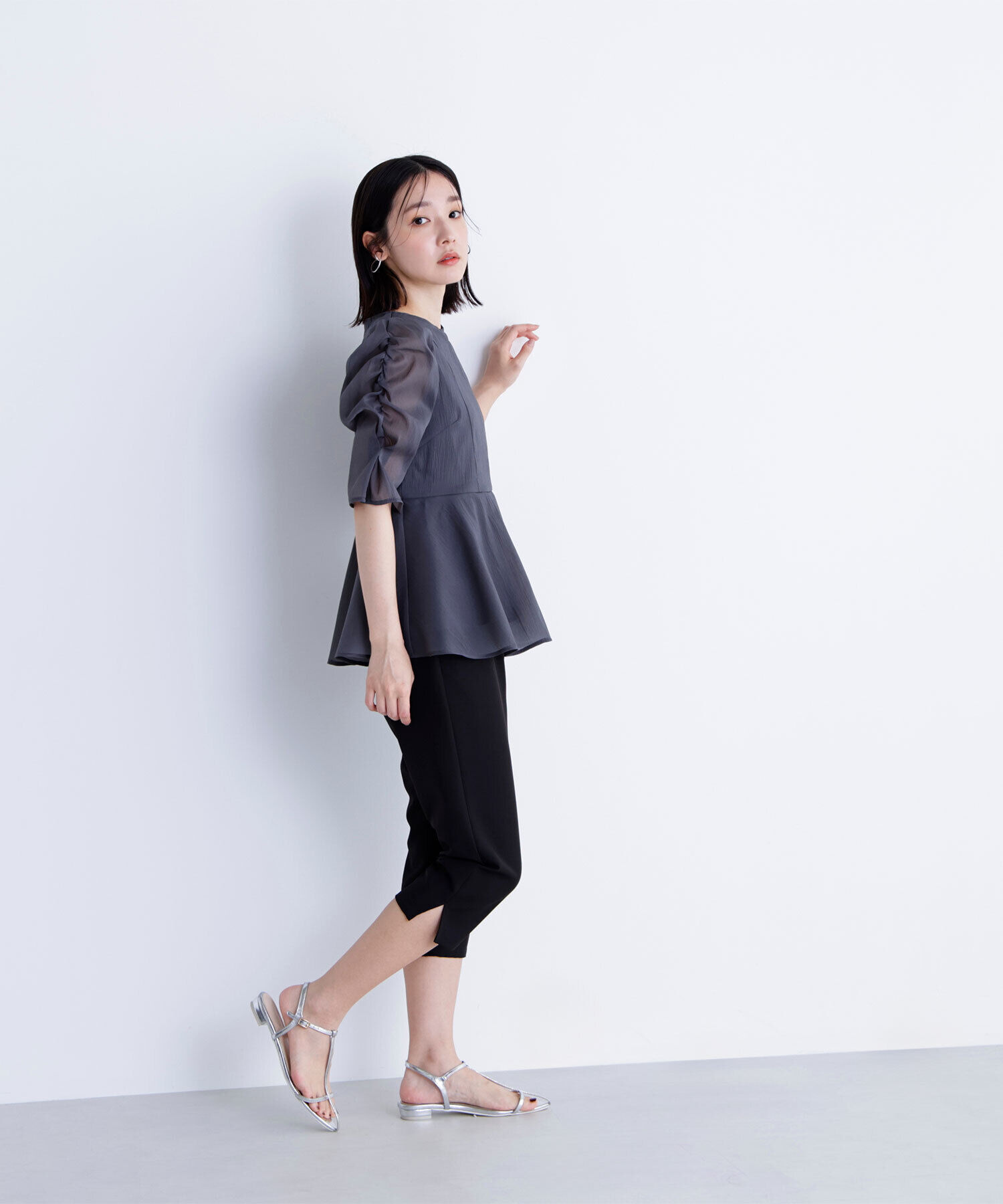  「シアーペプラムブラウス」|シャツ・ブラウス|