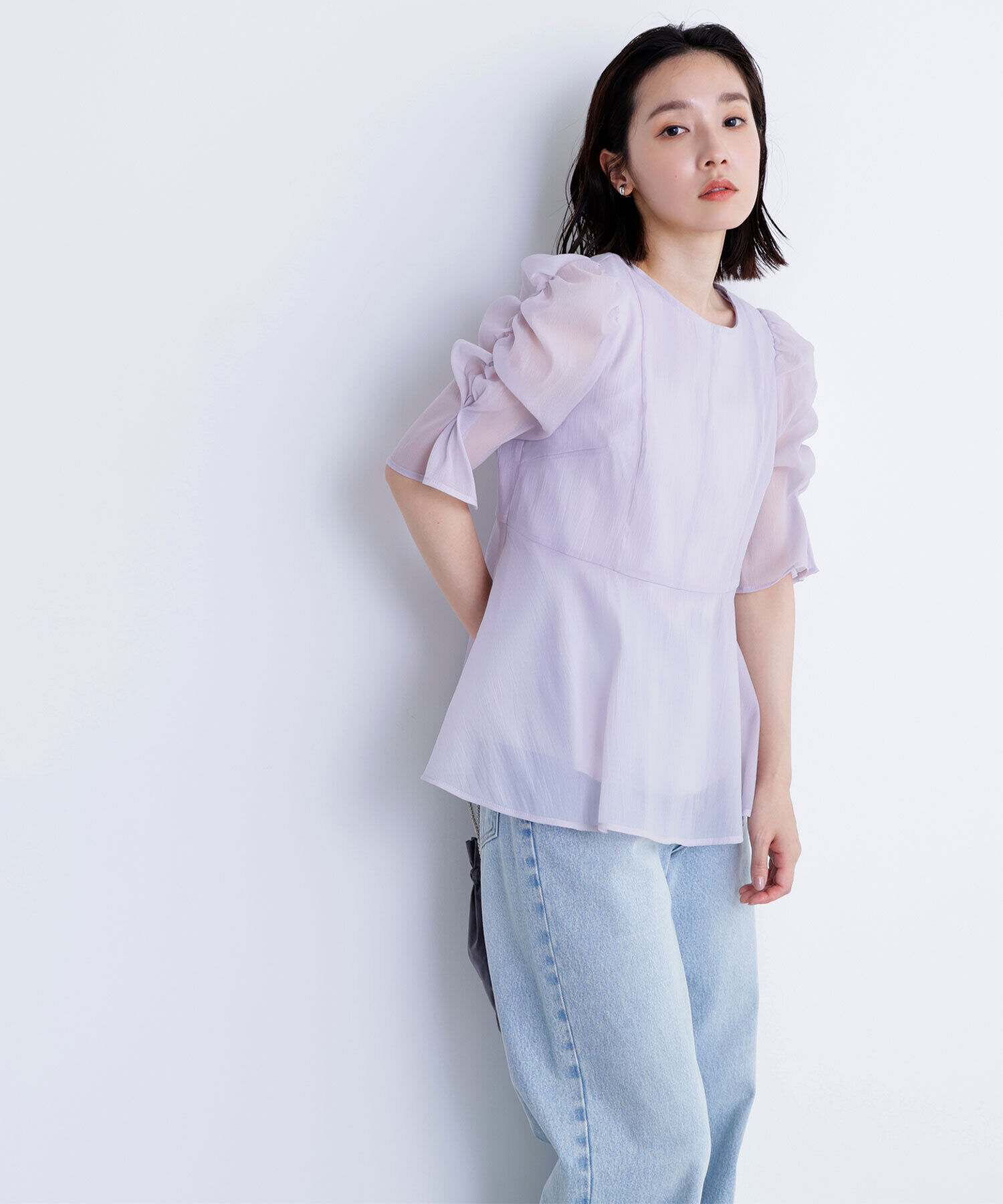  「シアーペプラムブラウス」|シャツ・ブラウス|