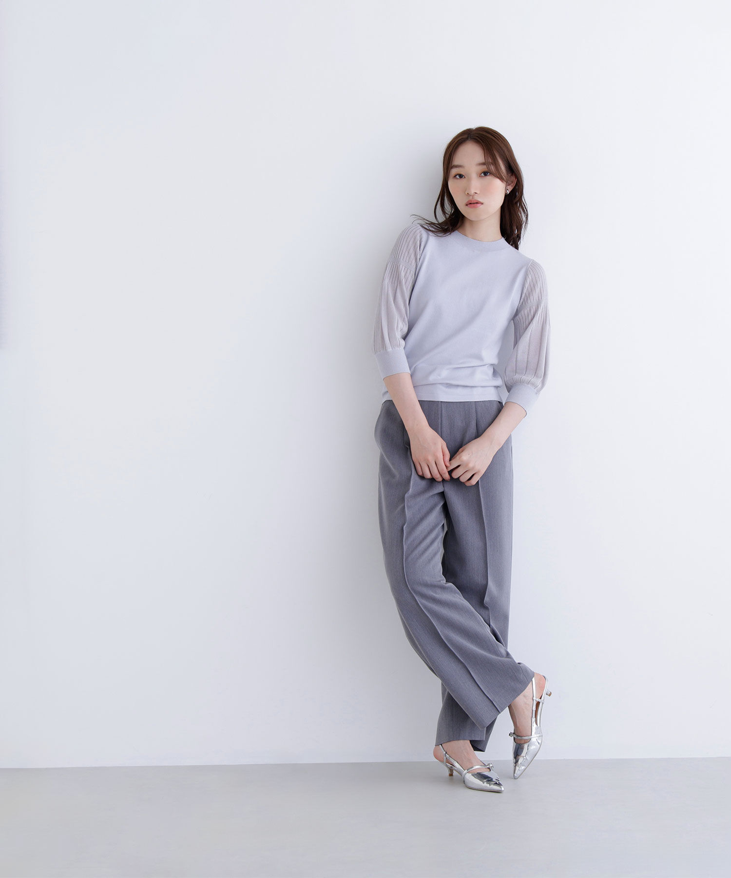  「プリーツスリーブニット」|ニット・セーター|