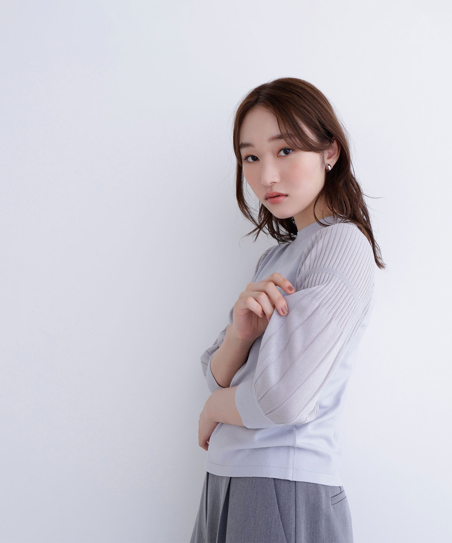  「プリーツスリーブニット」|ニット・セーター|