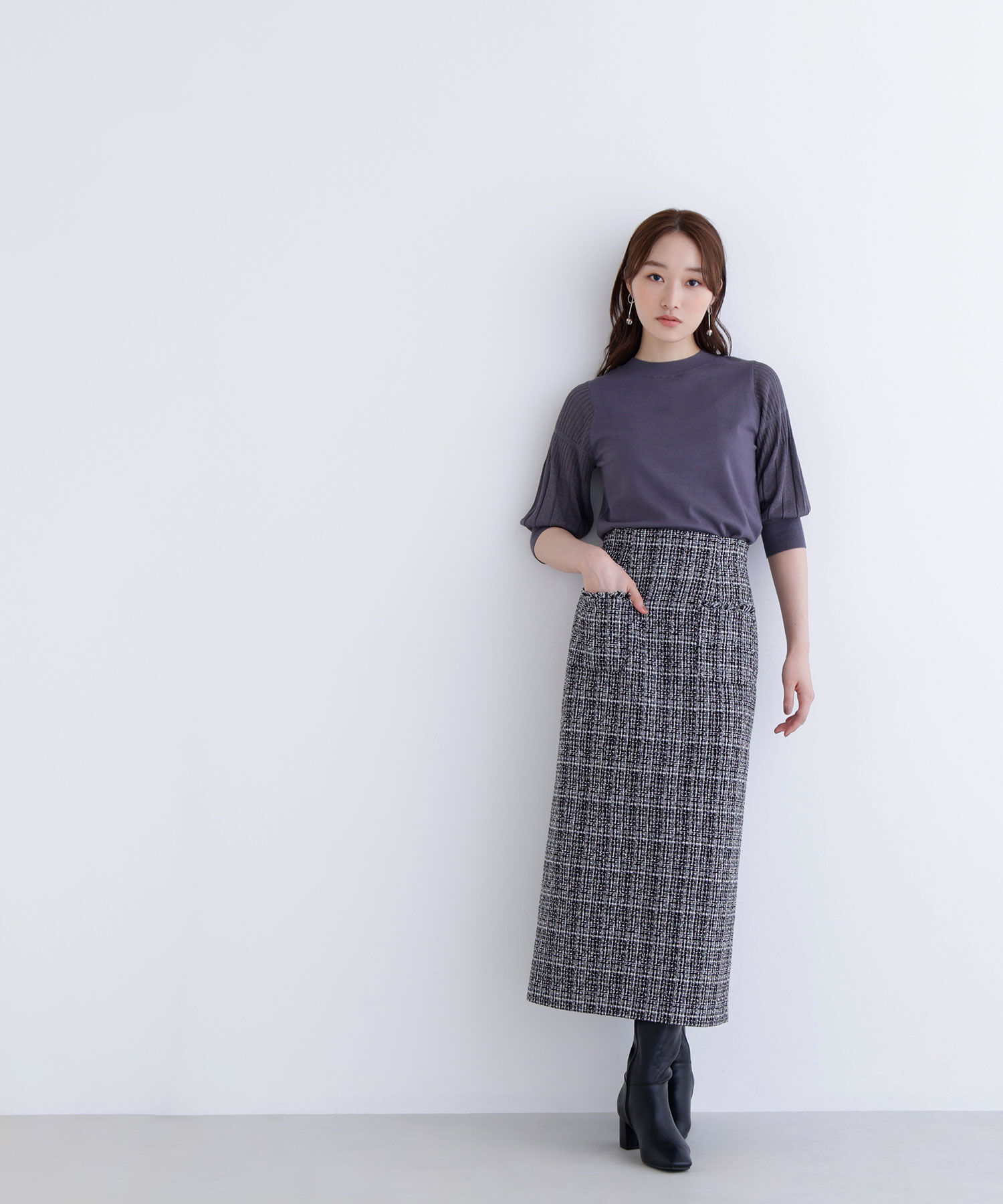  「プリーツスリーブニット」|ニット・セーター|