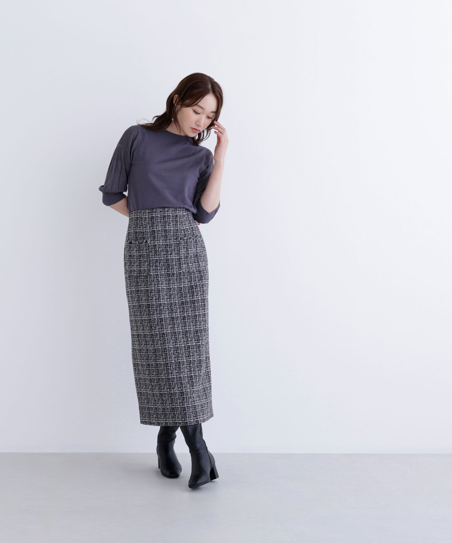  「プリーツスリーブニット」|ニット・セーター|