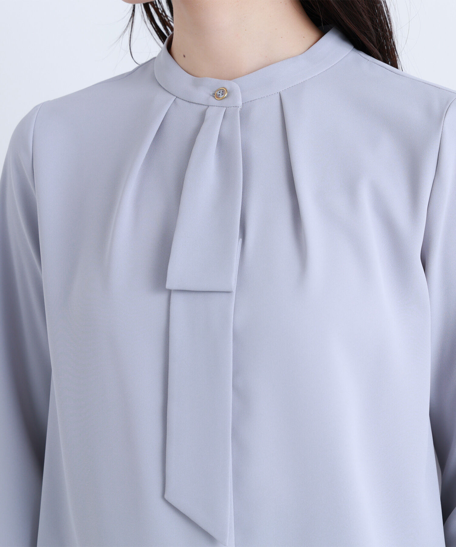  「タックナロータイブラウス」|シャツ・ブラウス|