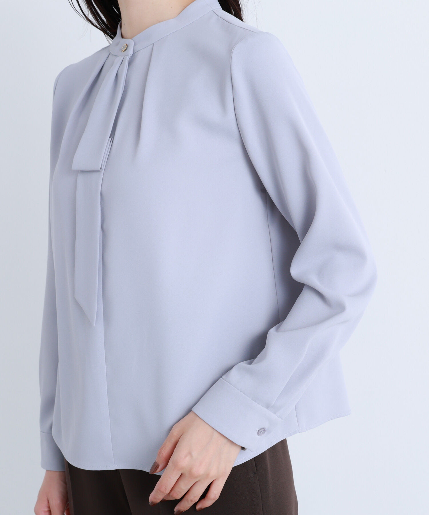  「タックナロータイブラウス」|シャツ・ブラウス|