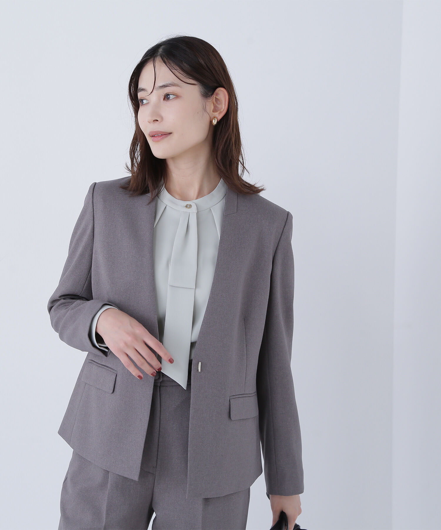  「タックナロータイブラウス」|シャツ・ブラウス|