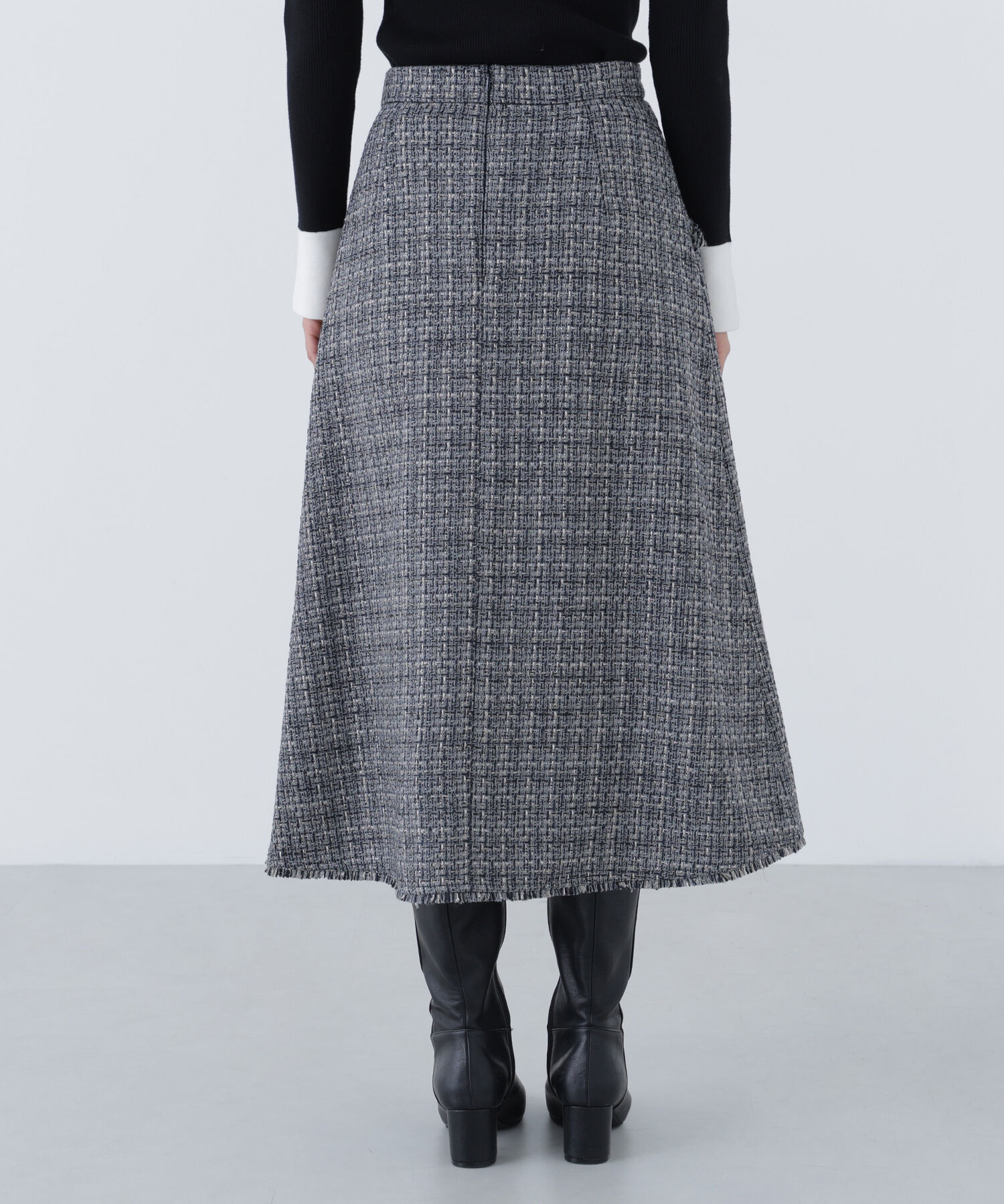  「ツイードフレアスカート」|スカート|