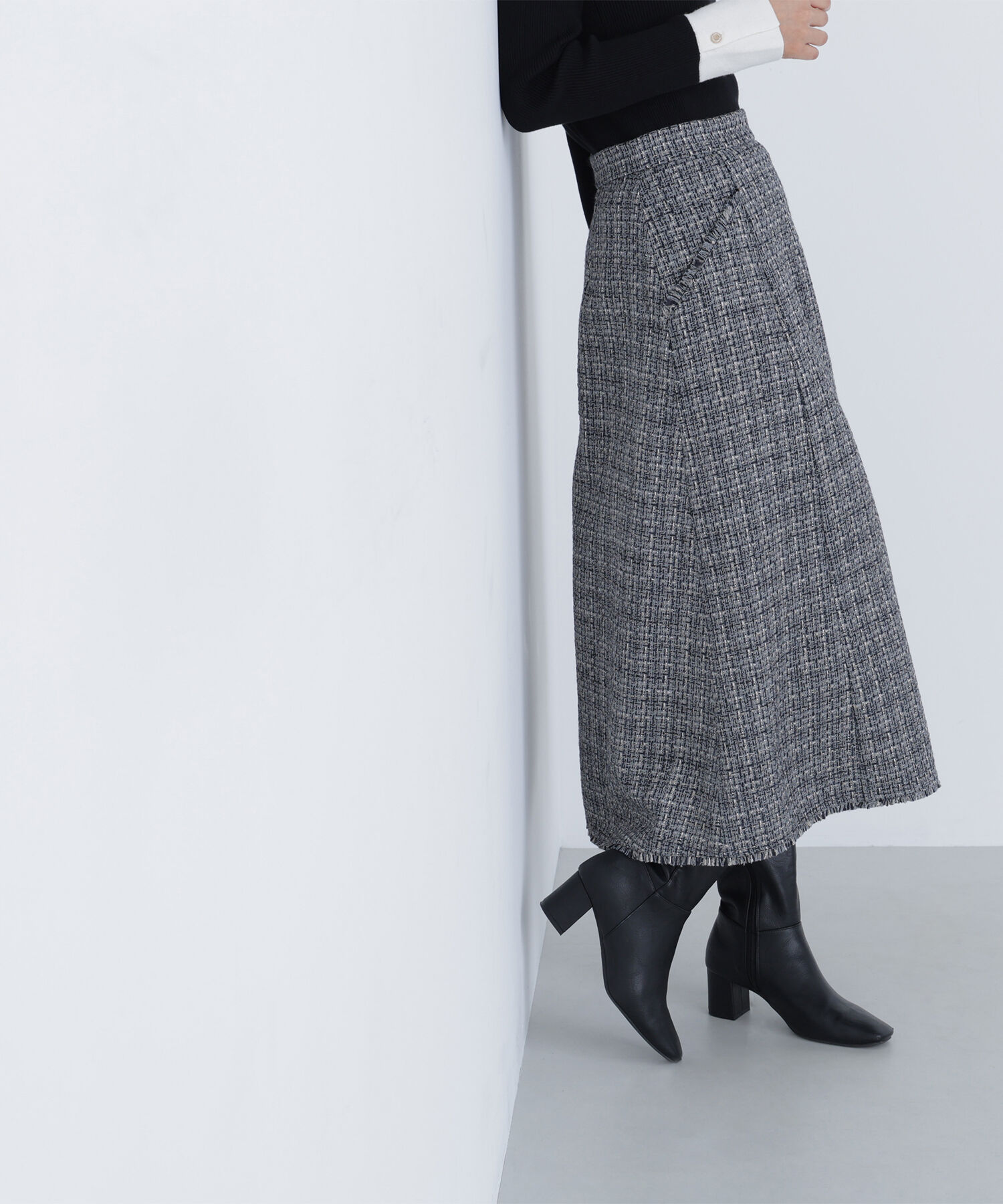 「ツイードフレアスカート」|スカート|
