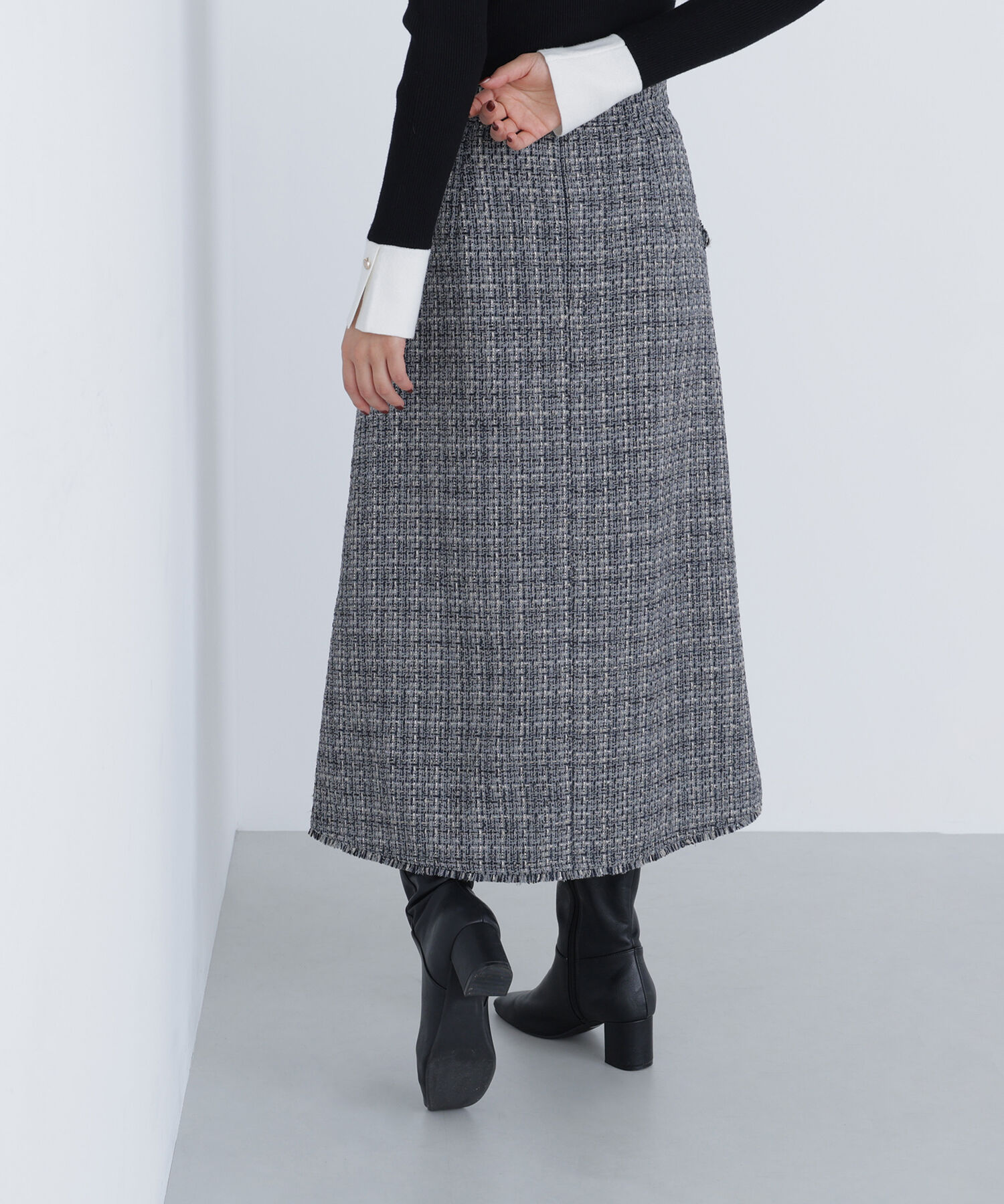  「ツイードフレアスカート」|スカート|