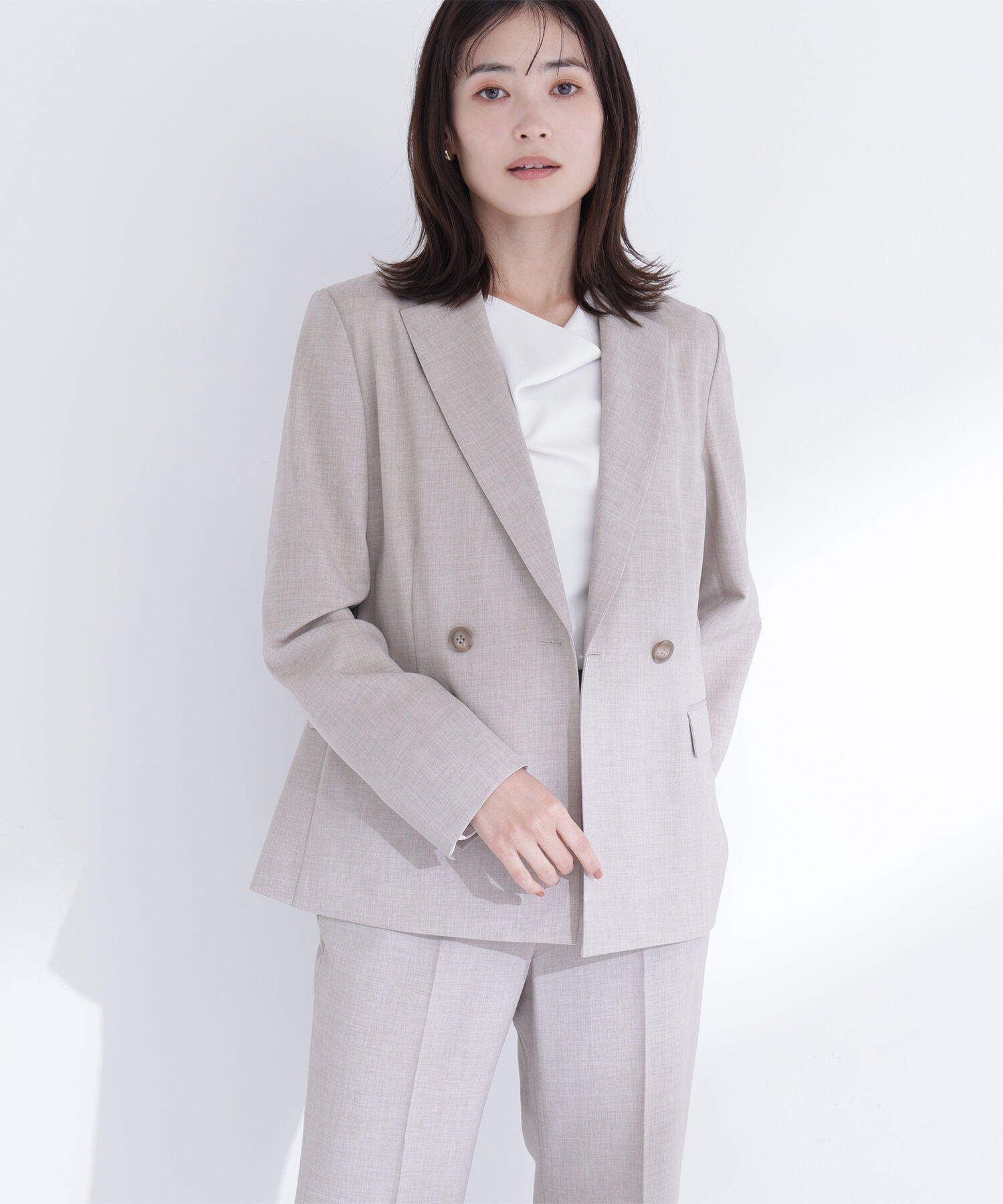  「ドレープネックブラウス」|シャツ・ブラウス|