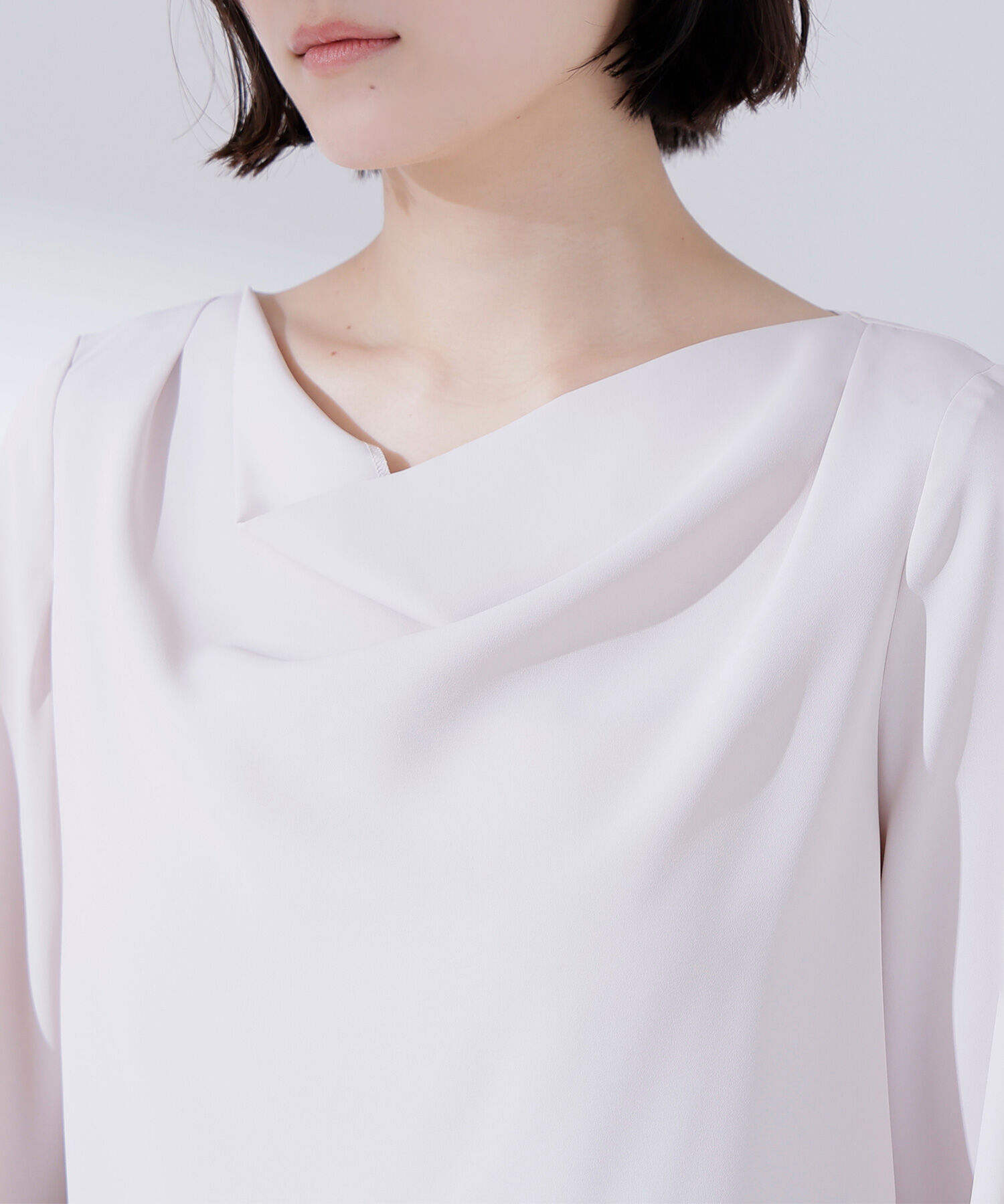  「ドレープネックブラウス」|シャツ・ブラウス|