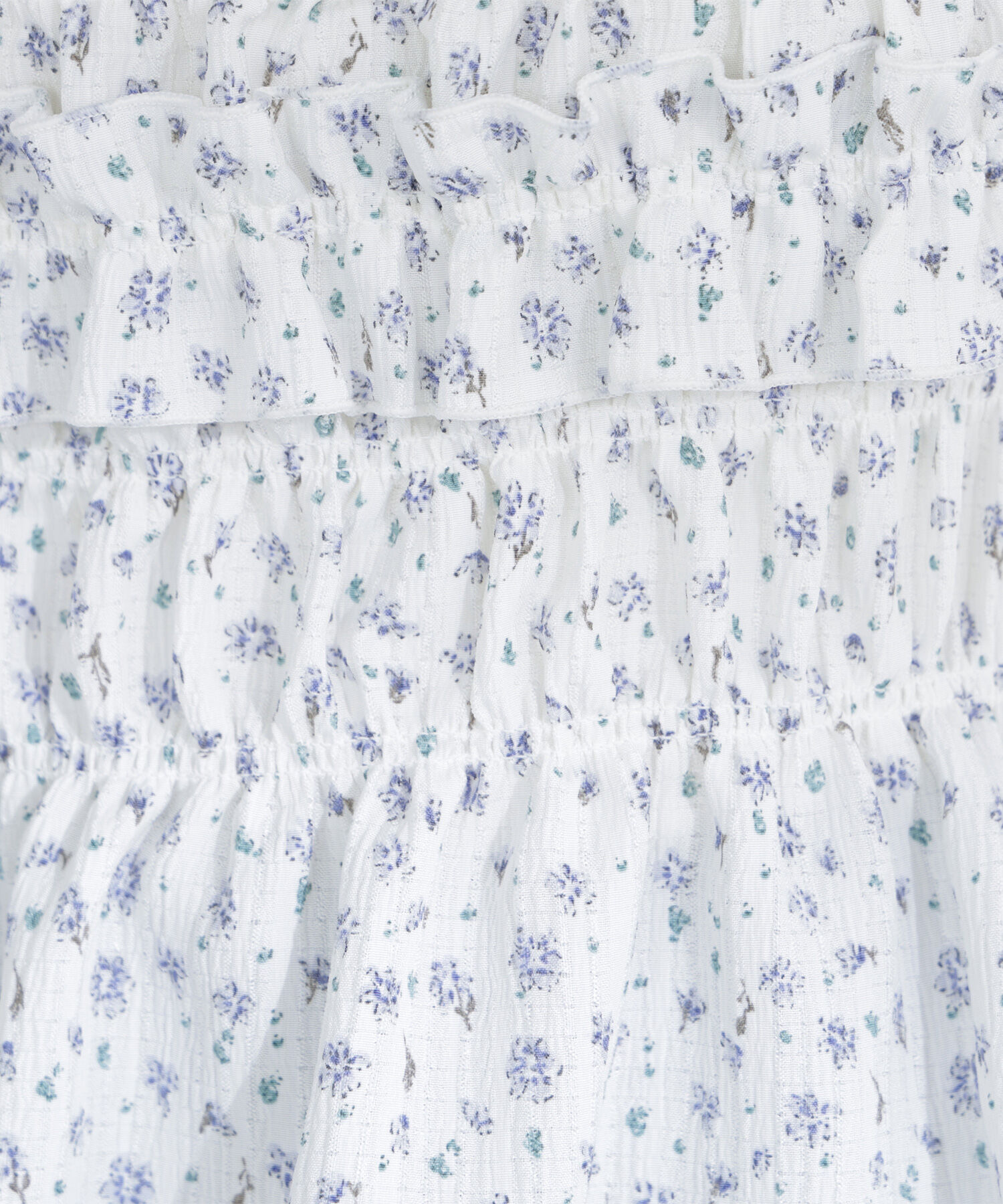  「ミニフラワーシャーリングブラウス」|シャツ・ブラウス|