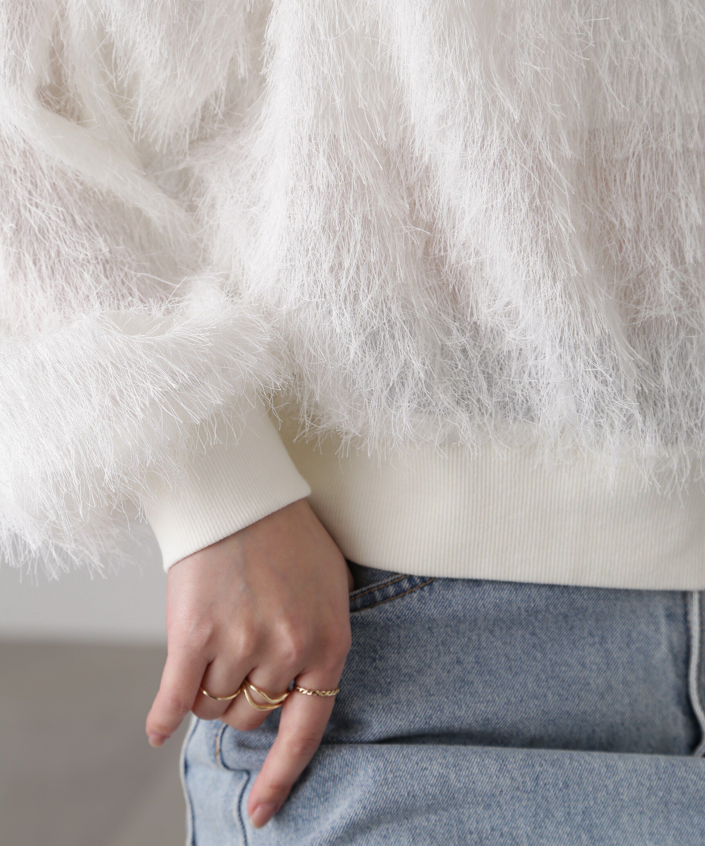  「ボリュームスリーブフェザーブラウス」|シャツ・ブラウス|