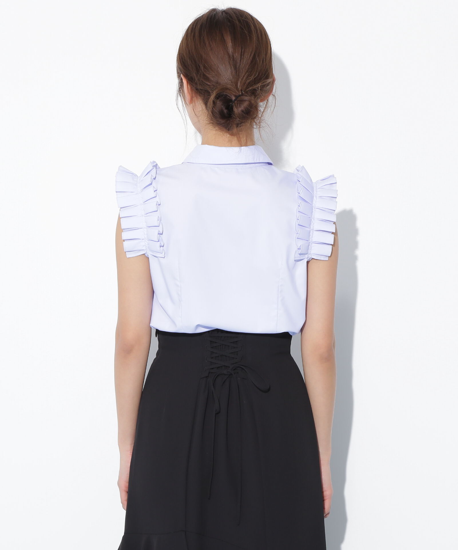  「ショルダーフリルブラウス」|シャツ・ブラウス|