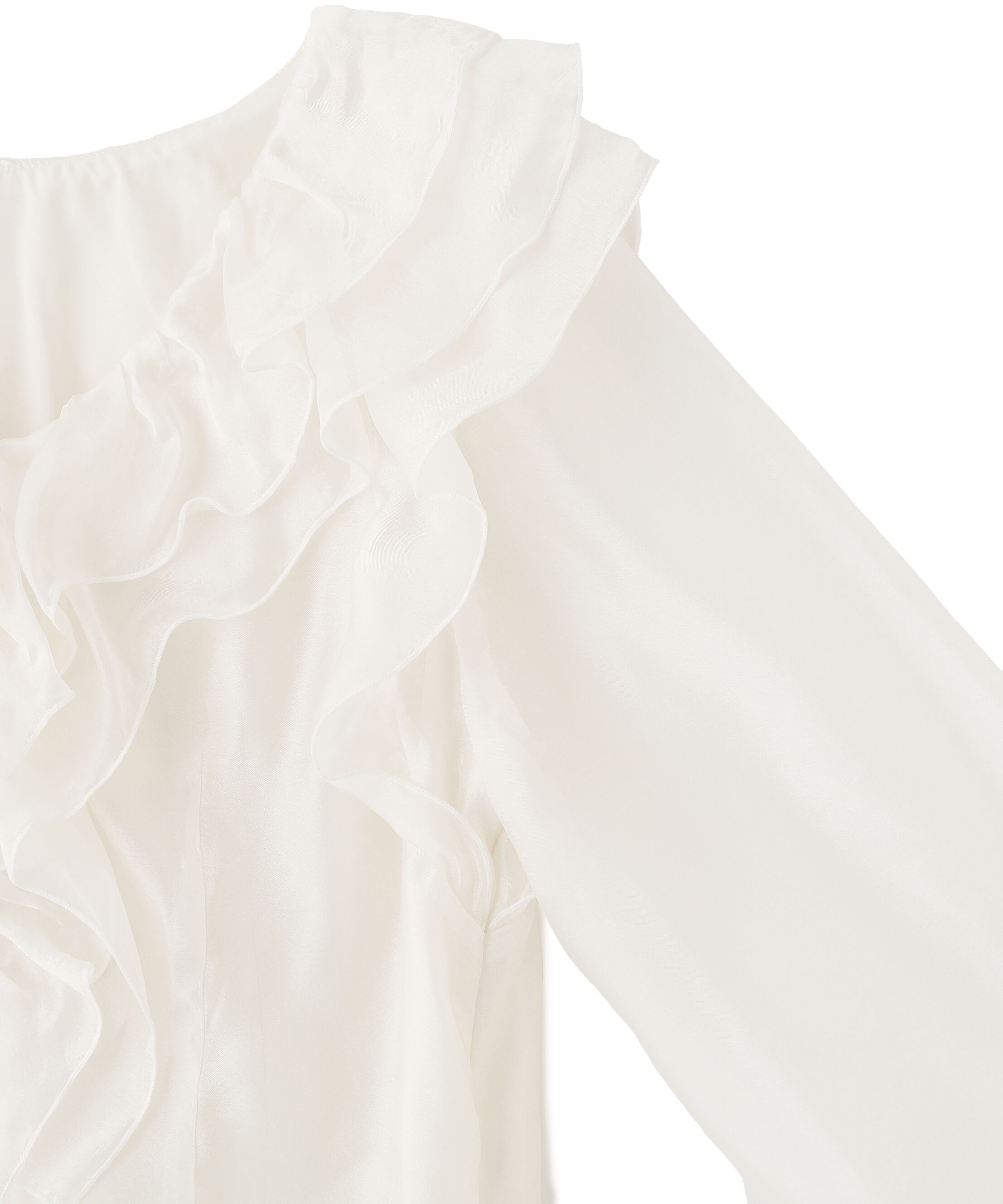  「シアーフリルブラウス」|シャツ・ブラウス|