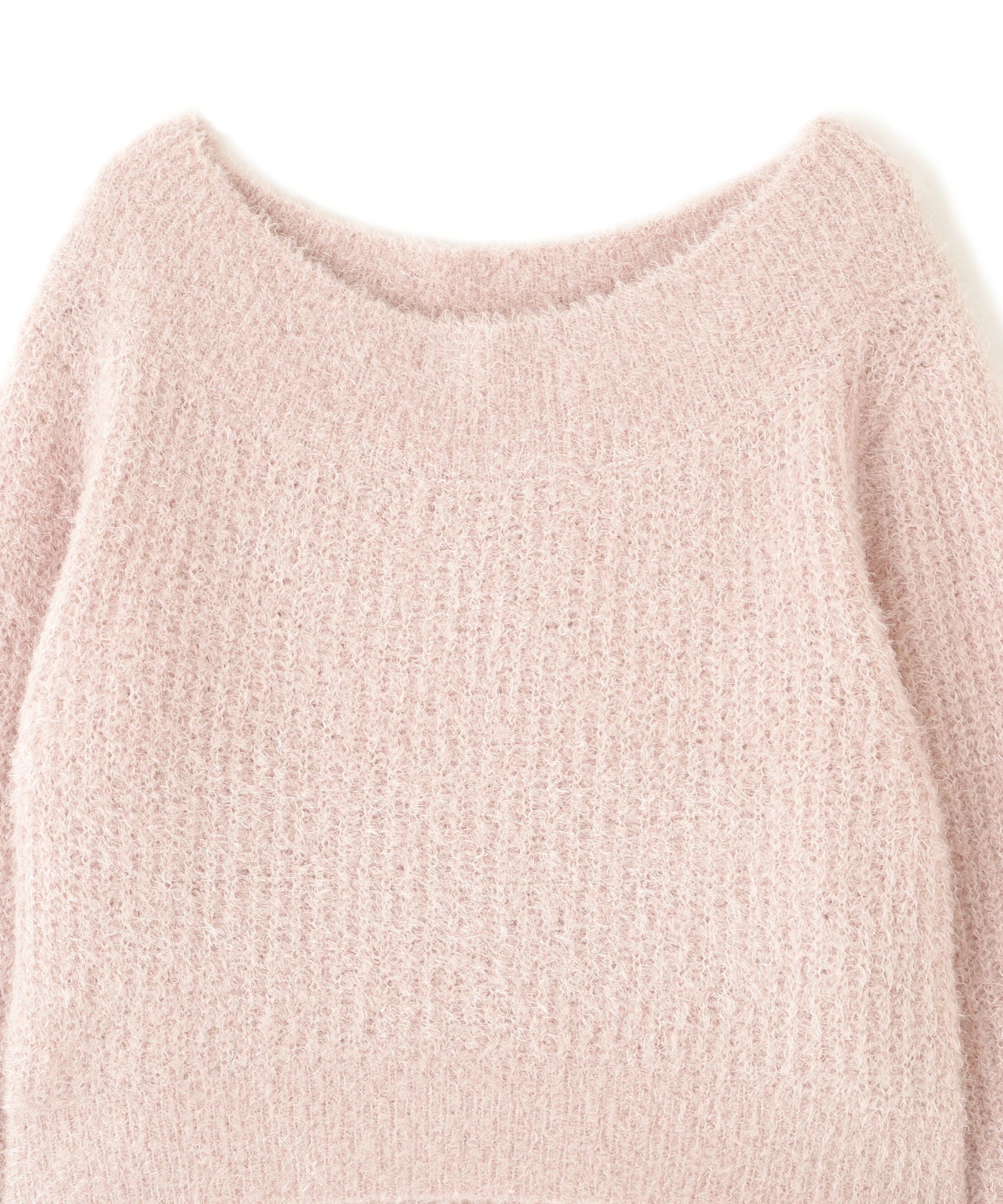  「フィルムラメオフショルニット」|ニット・セーター|