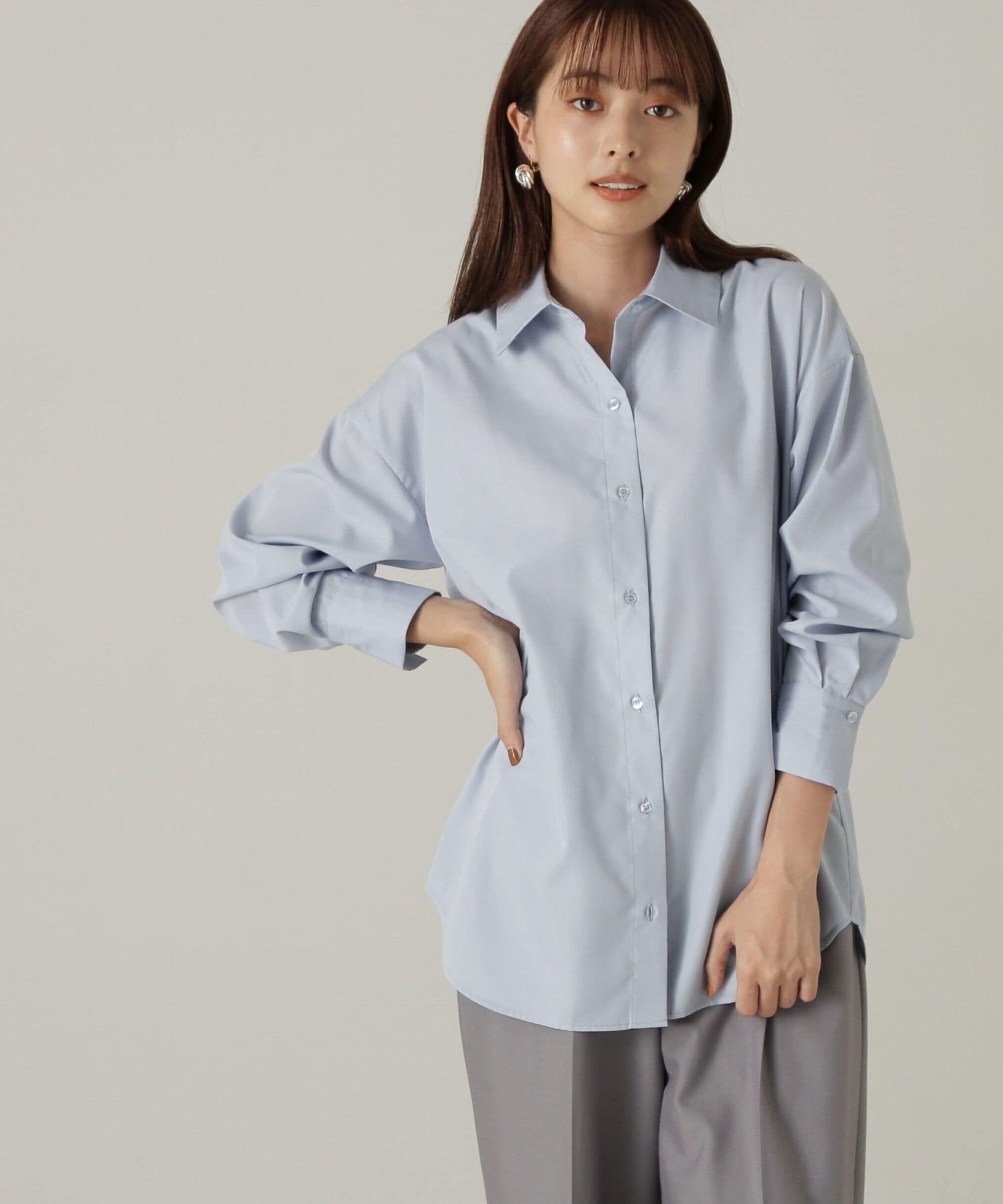 PROPORTION BODY DRESSING「チュールビスチェ付シャツ24AW」|シャツ・ブラウス|