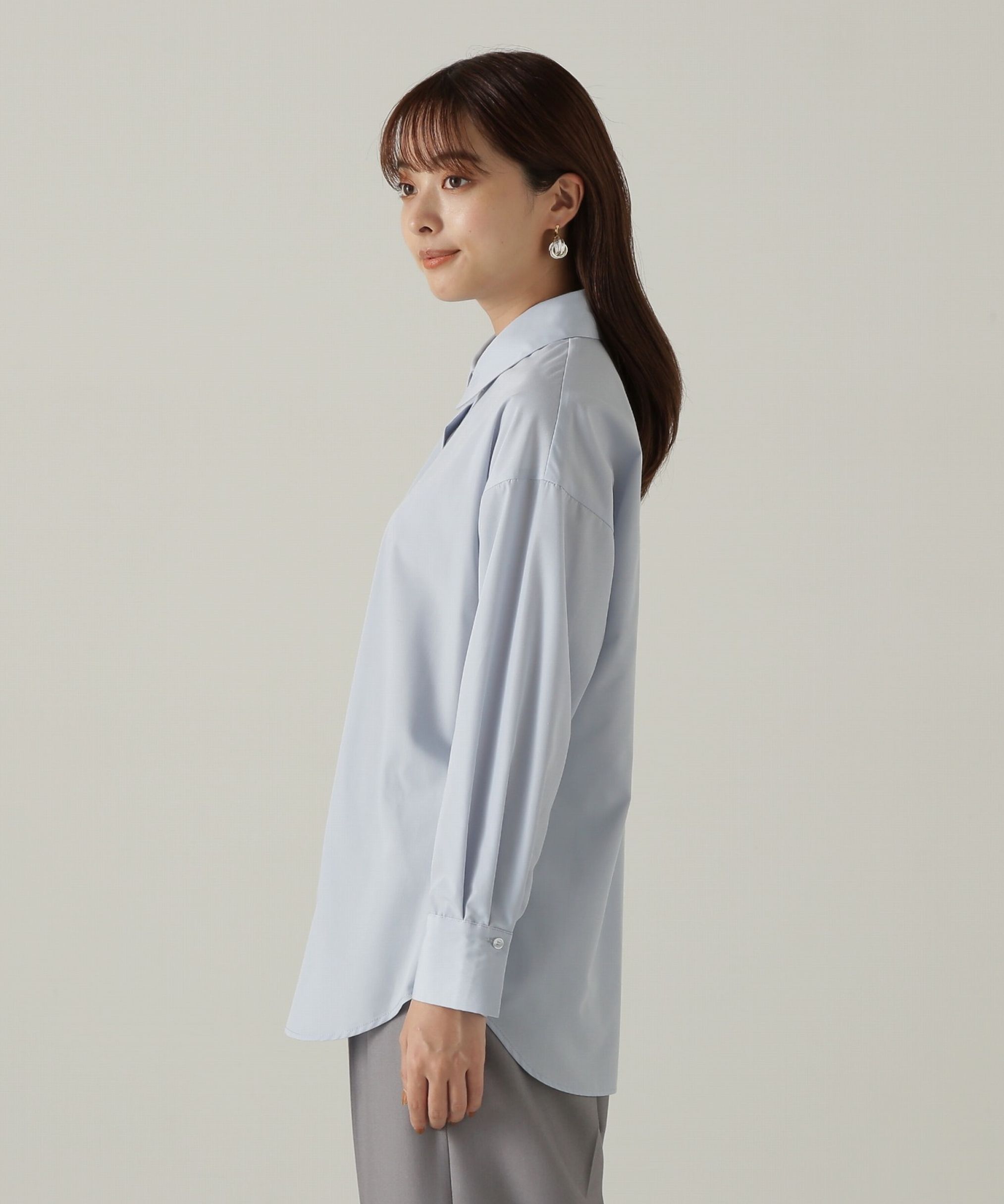 PROPORTION BODY DRESSING「チュールビスチェ付シャツ24AW」|シャツ・ブラウス|