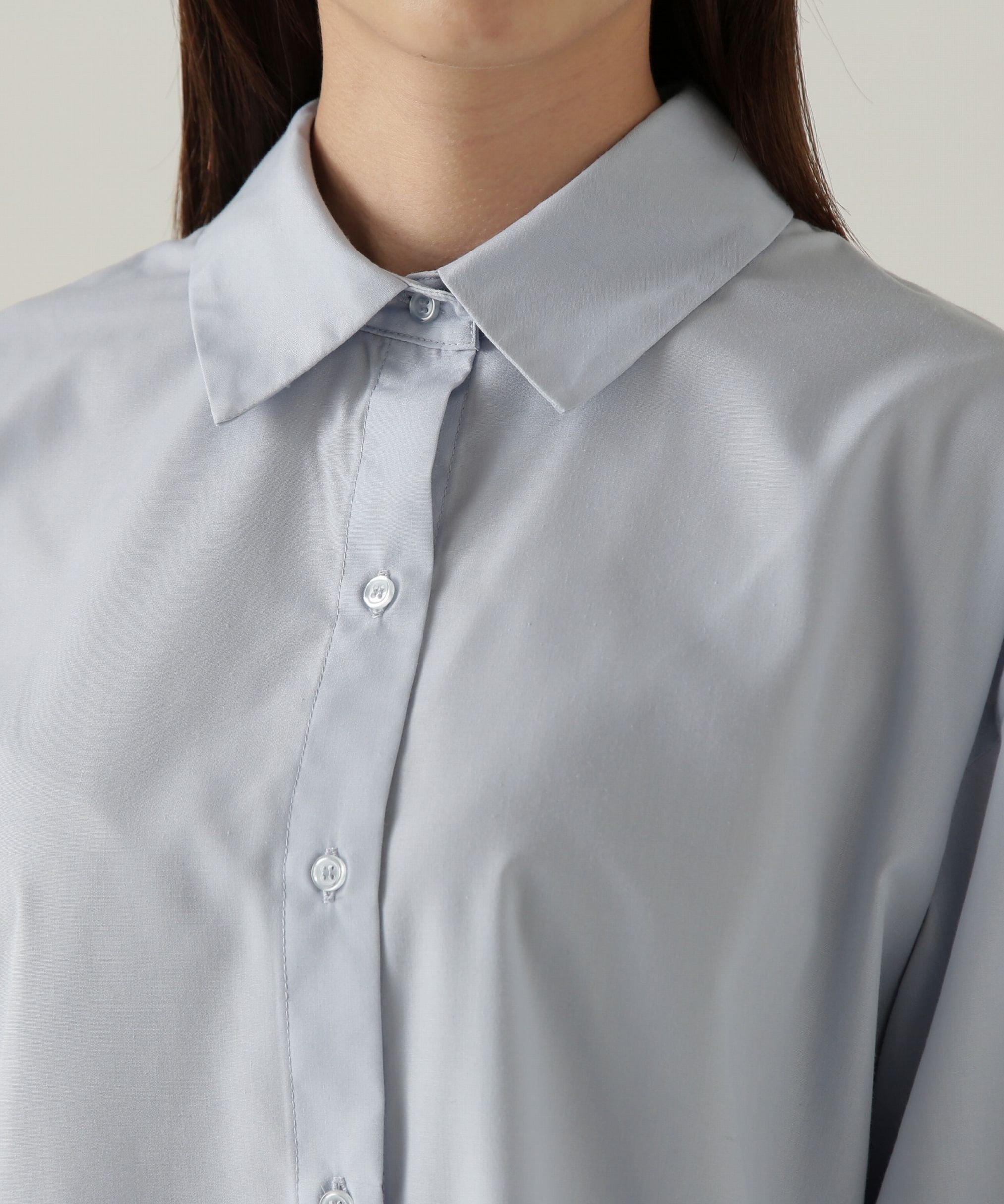 PROPORTION BODY DRESSING「チュールビスチェ付シャツ24AW」|シャツ・ブラウス|