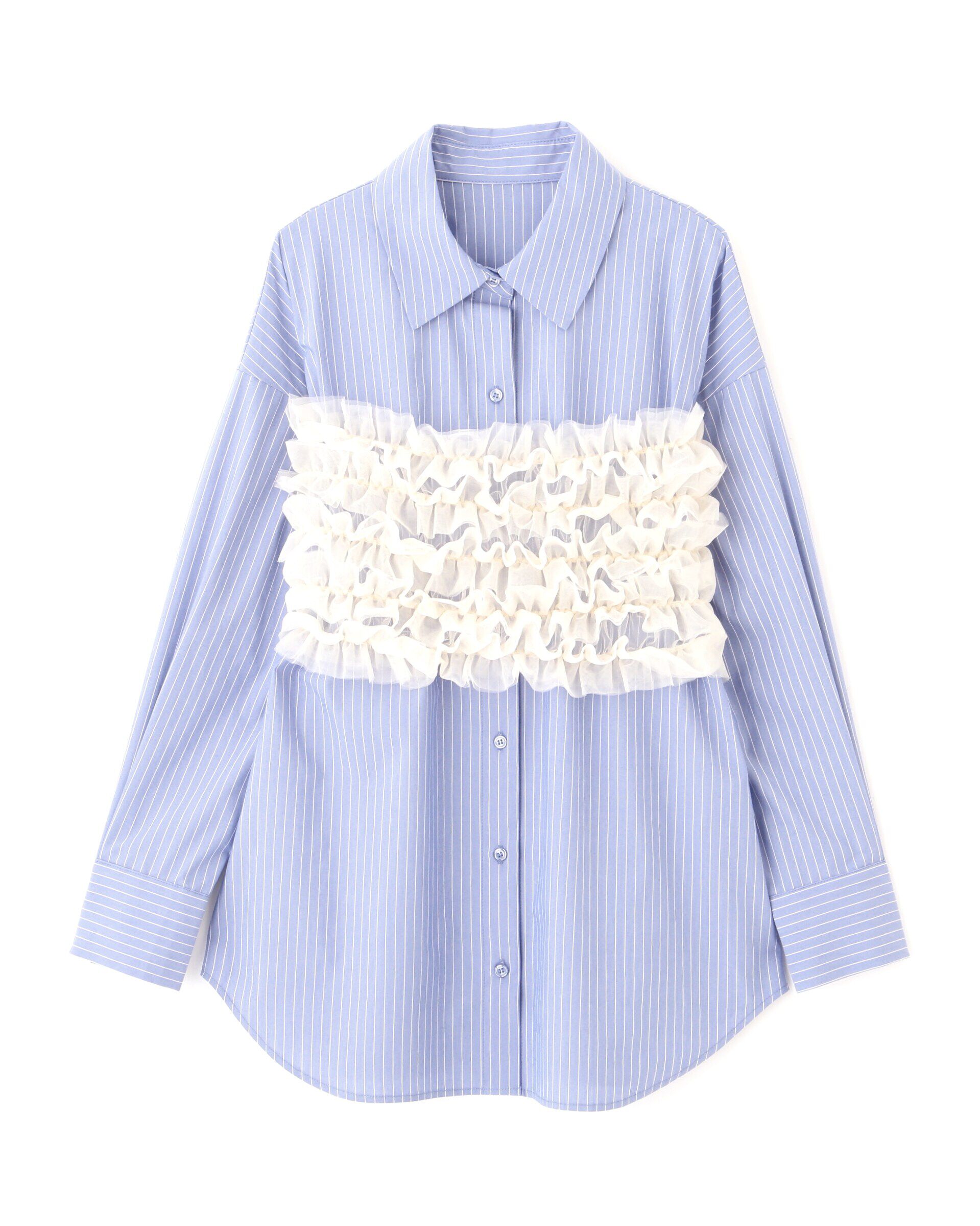 PROPORTION BODY DRESSING「チュールビスチェ付シャツ24AW」|シャツ・ブラウス|