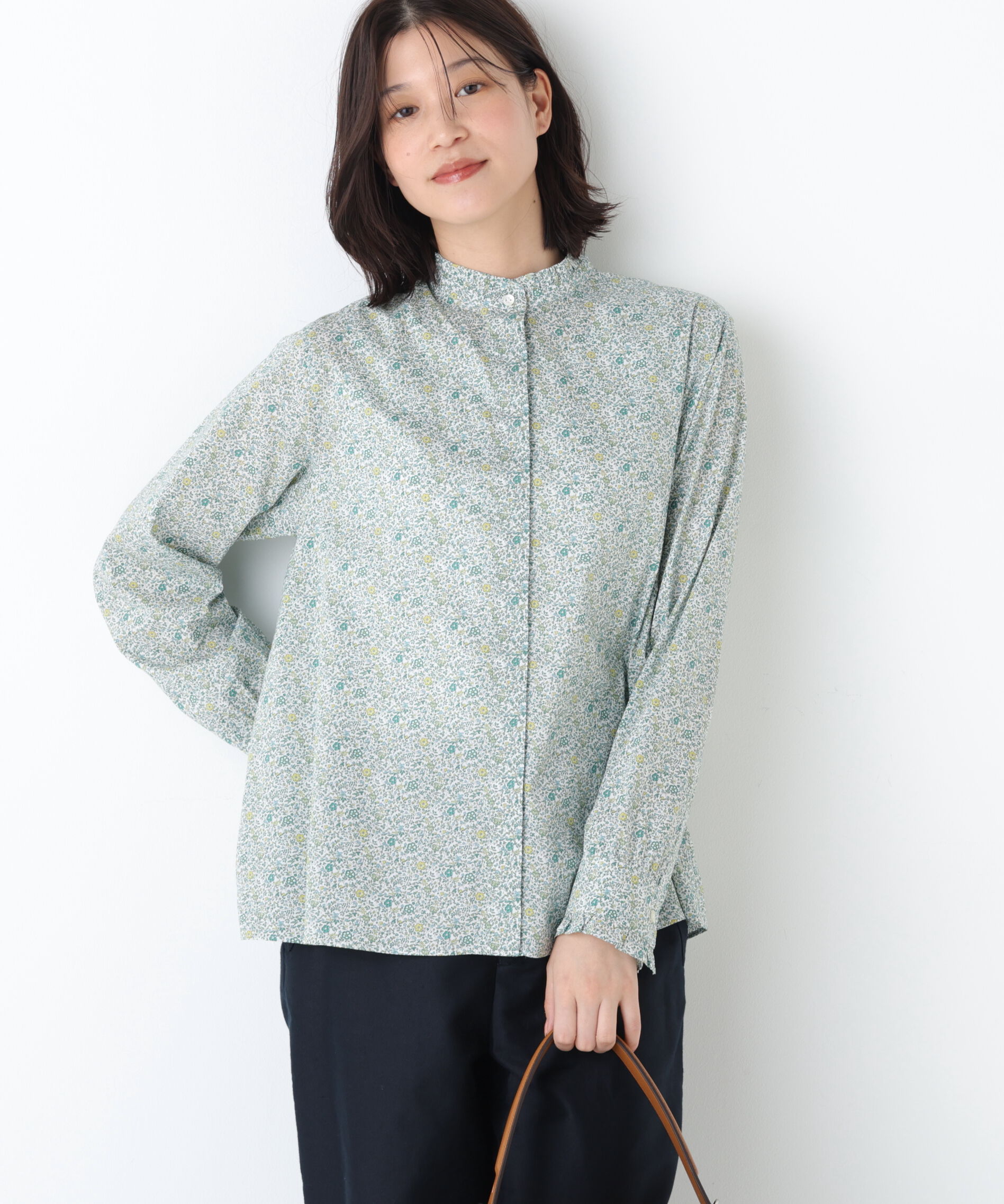  「スタンドフリルブラウス」|シャツ・ブラウス|