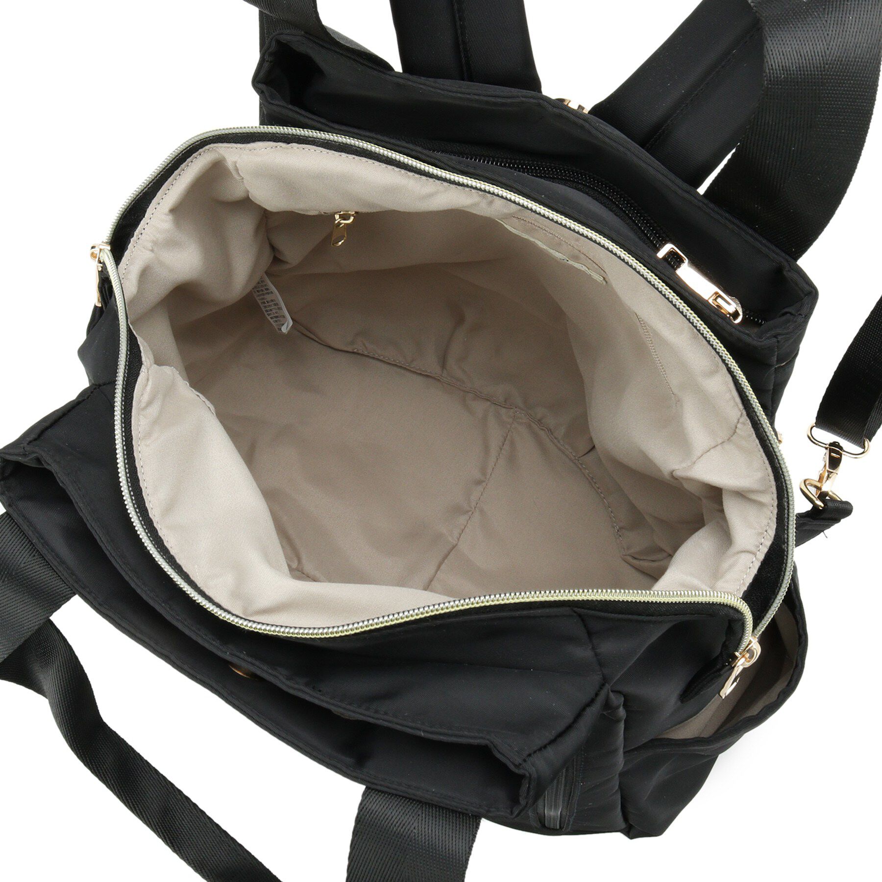 SHOO･LA･RUE「【撥水／2WAY】トートにもなる低反発ベルトの3層リュック」|リュック|