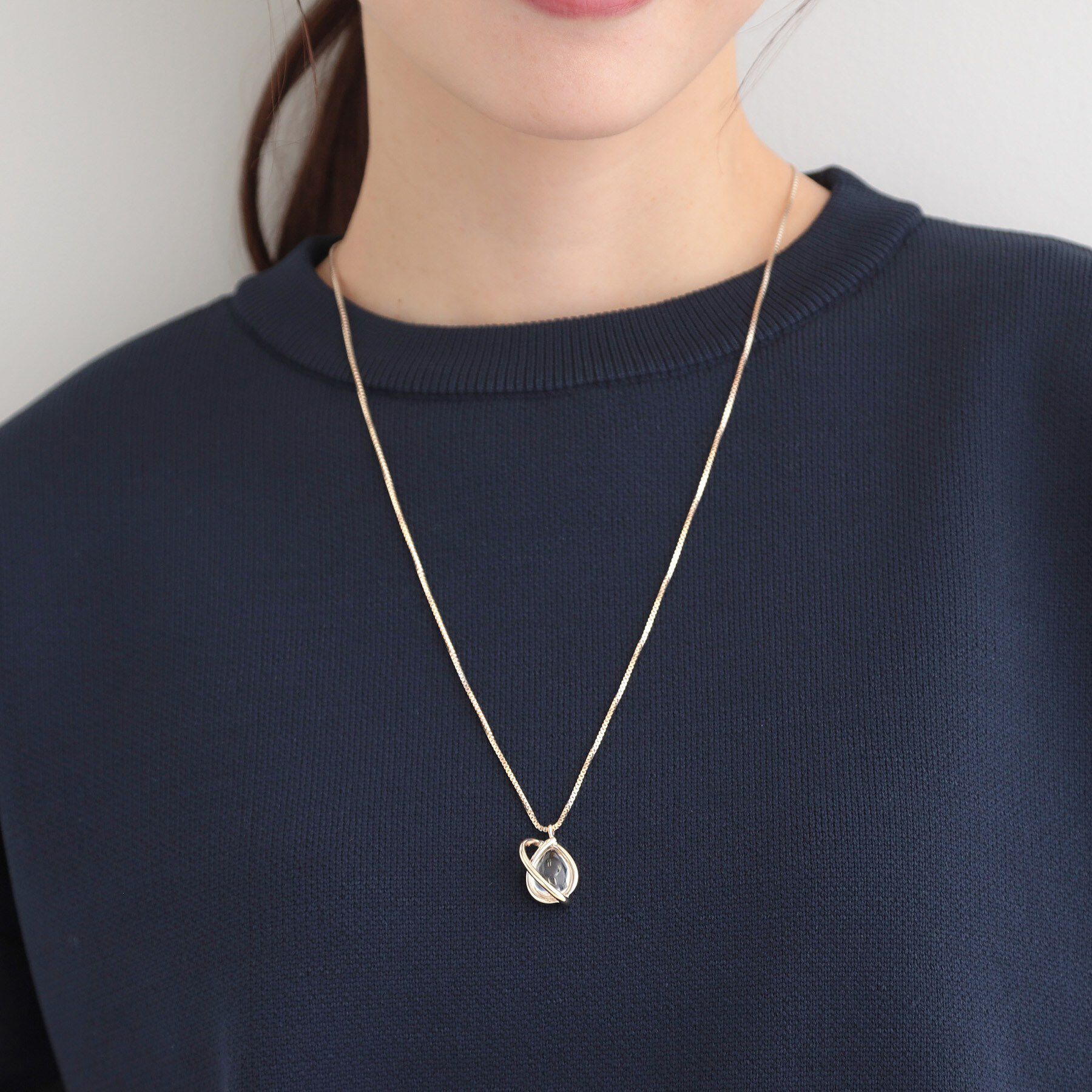 SHOO･LA･RUE「【2WAY】クリアパーツネックレス」|ネックレス|