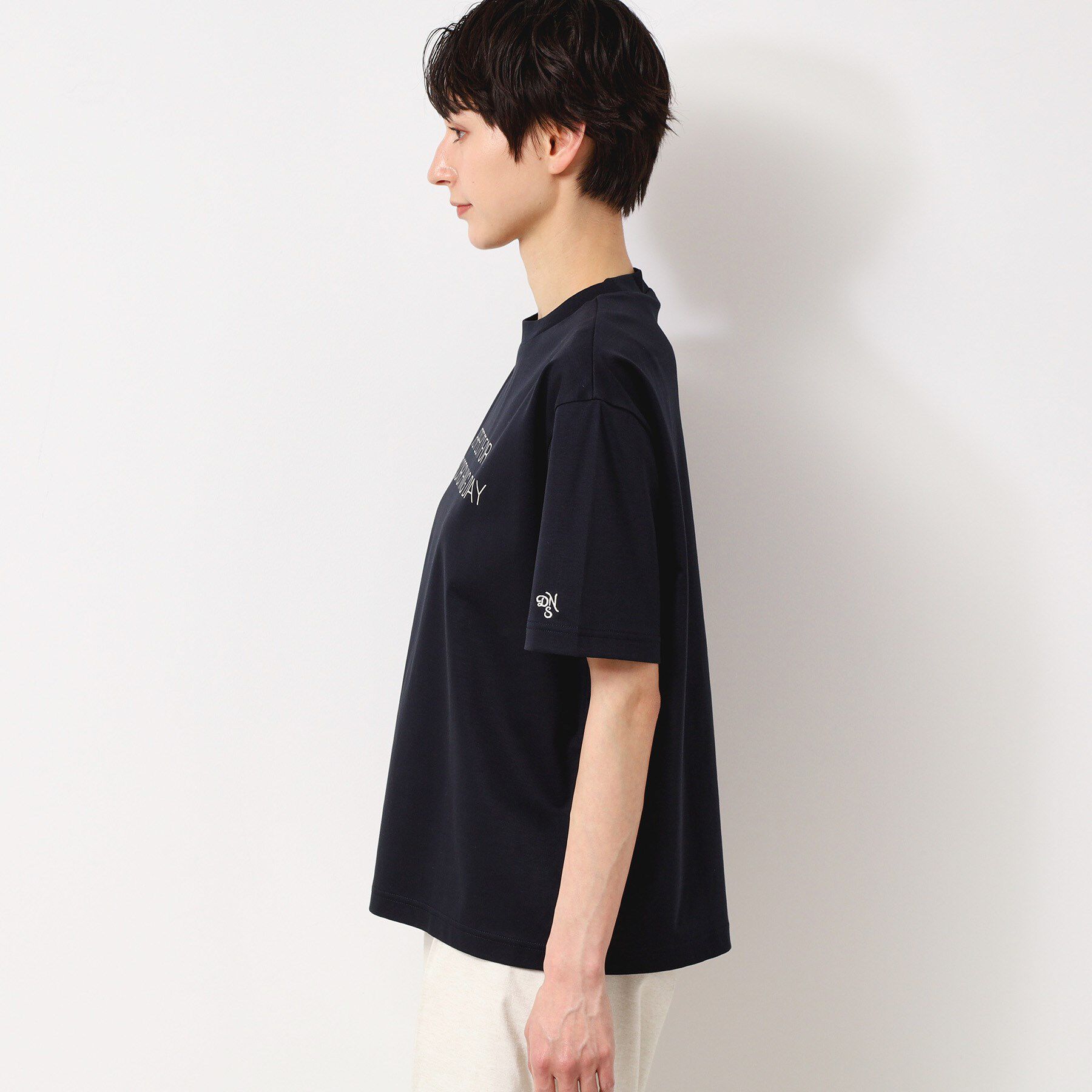 Dessin「【ユニセックス／抗菌防臭／洗える】コットンロゴTシャツ」|Tシャツ・カットソー|