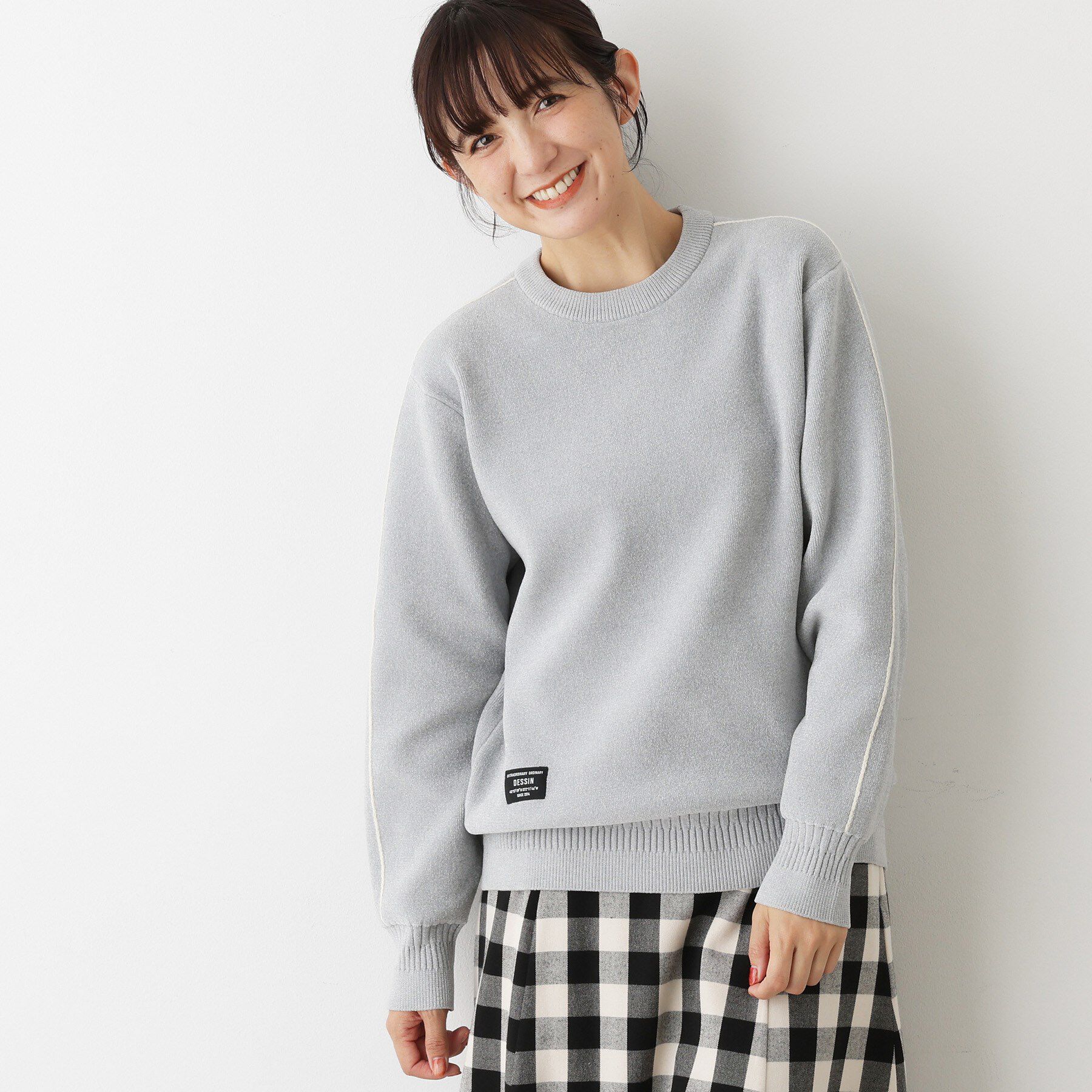 Dessin「【ユニセックス/洗える】ミニモールニット」|ニット・セーター|