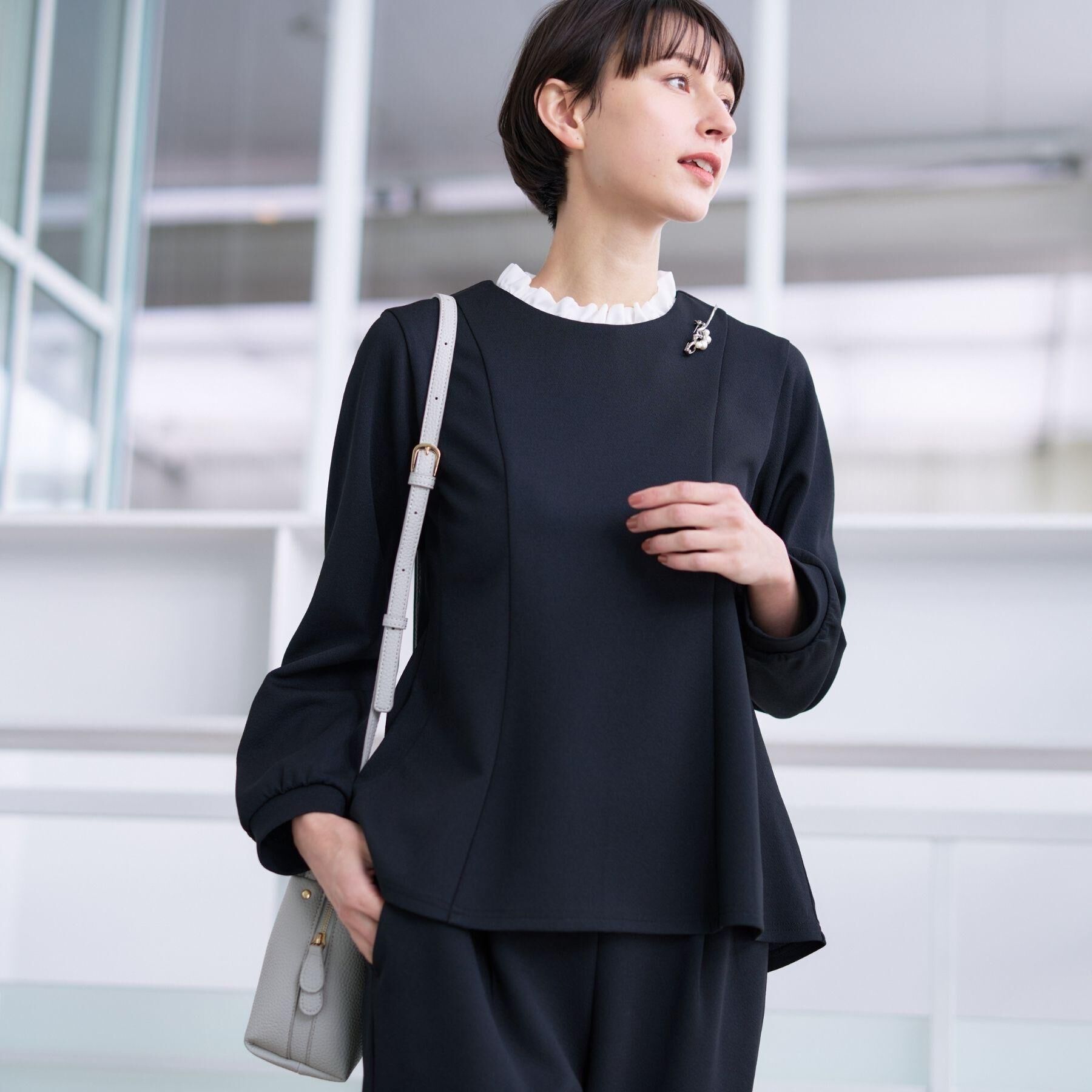 Dessin「【入卒/セレモニー/セットアップ可能】カットジョーゼット2WAYトップス」|シャツ・ブラウス|