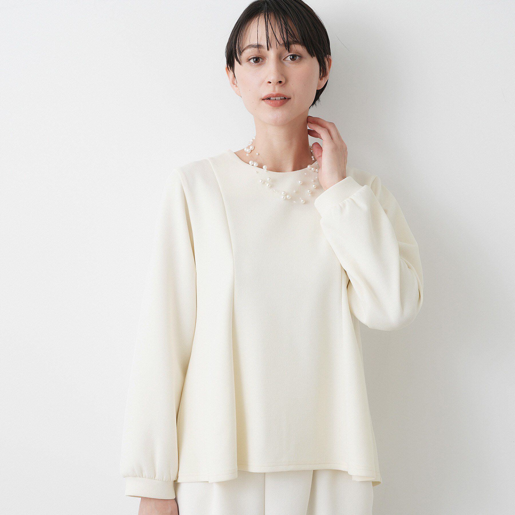 Dessin「【入卒/セレモニー/セットアップ可能】カットジョーゼット2WAYトップス」|シャツ・ブラウス|