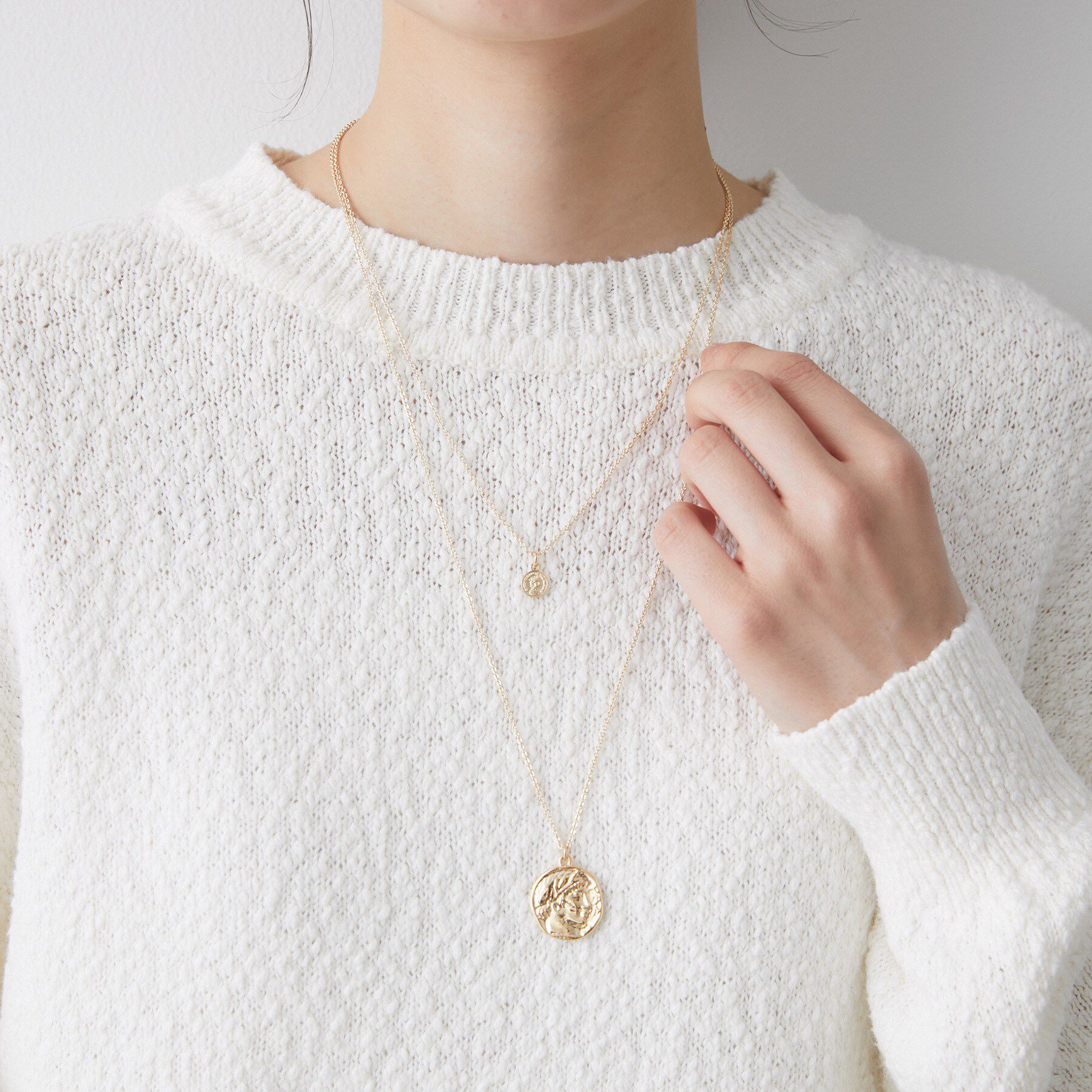 Dessin「【2WAY】2連コインネックレス」|ネックレス|