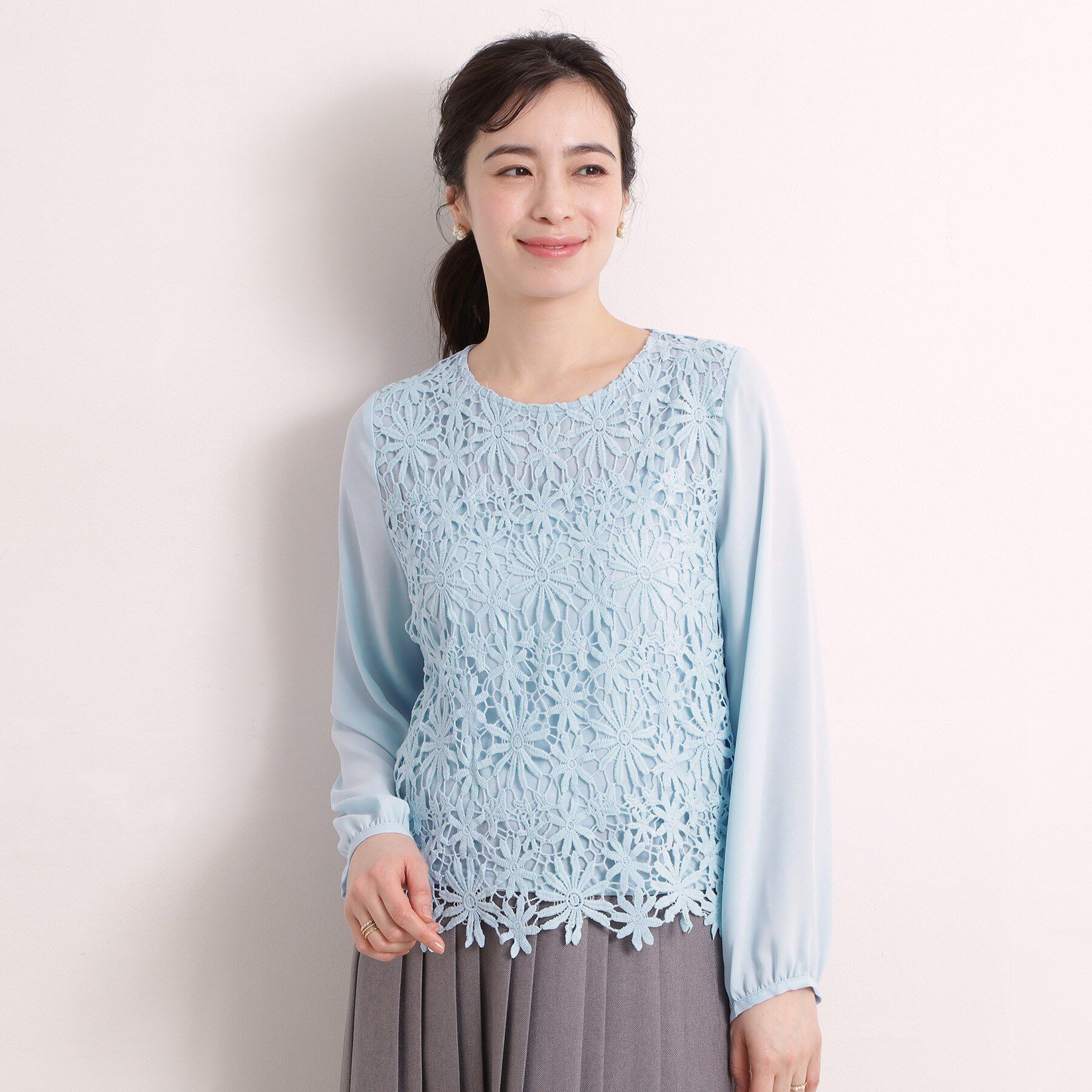 ITS&rsquo;DEMO「フロントレースブラウス」|シャツ・ブラウス|