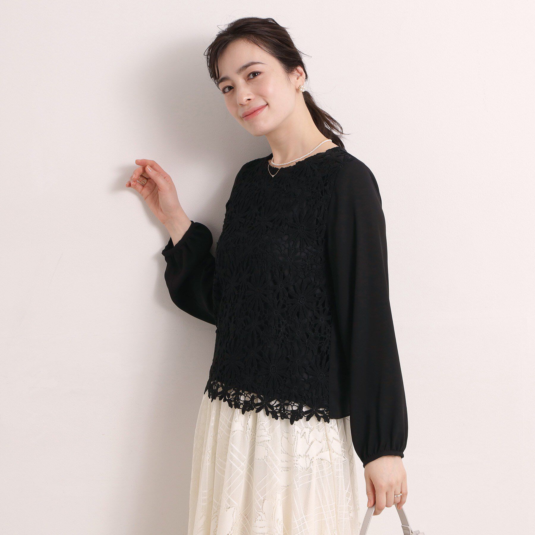 ITS&rsquo;DEMO「フロントレースブラウス」|シャツ・ブラウス|