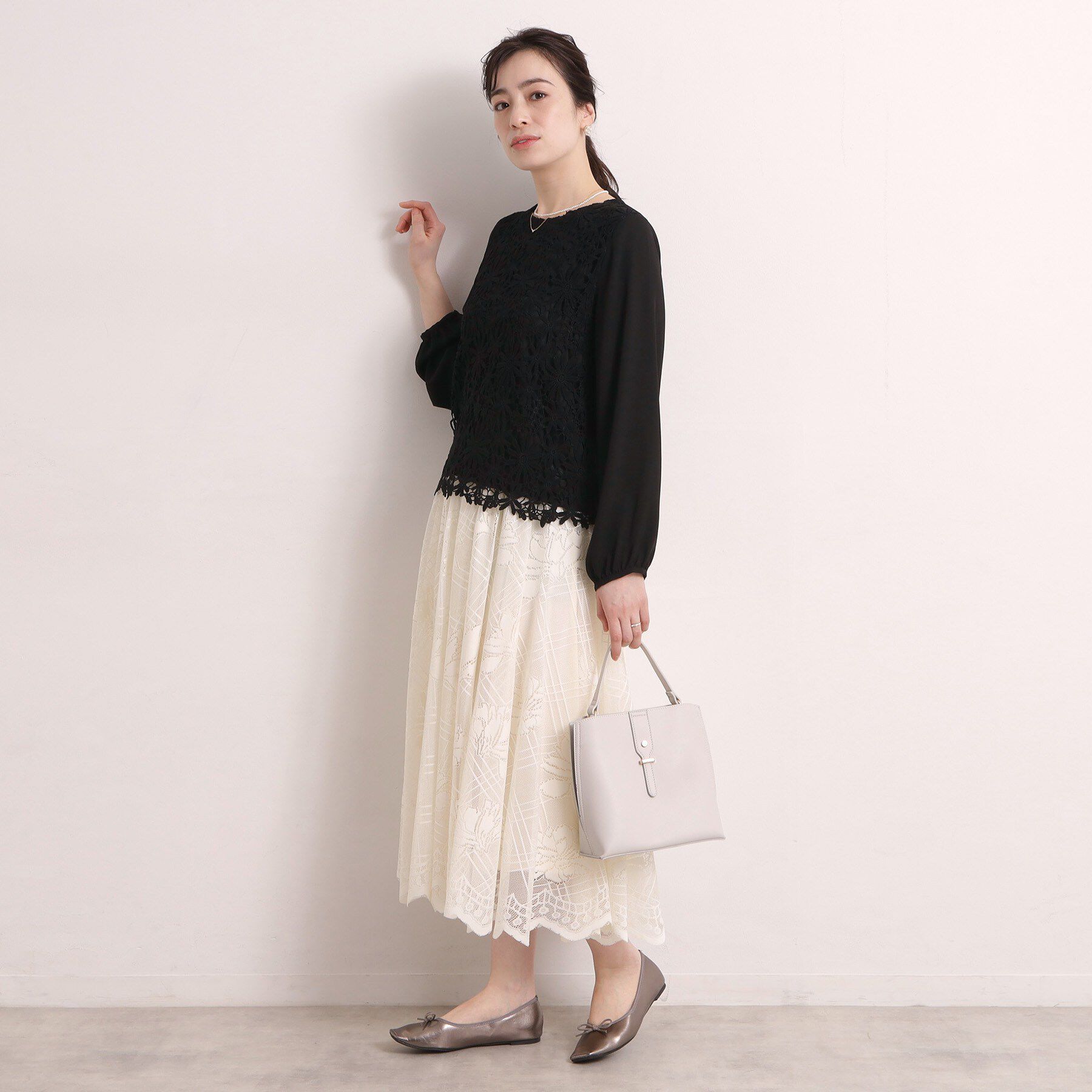 ITS&rsquo;DEMO「フロントレースブラウス」|シャツ・ブラウス|