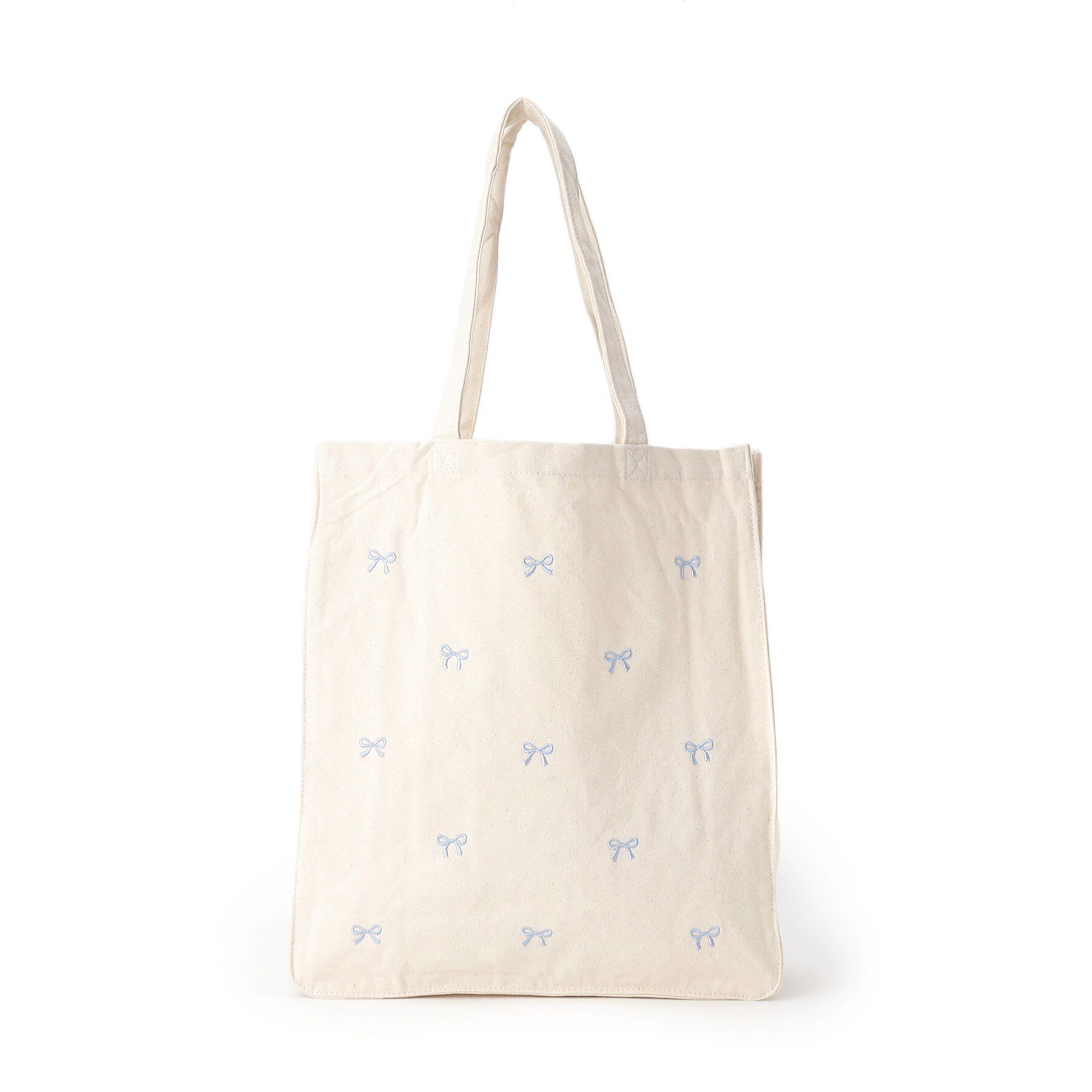 Ober Tashe「【新生活・新学期】リボン刺繍キャンバストートバッグ」|トートバッグ|