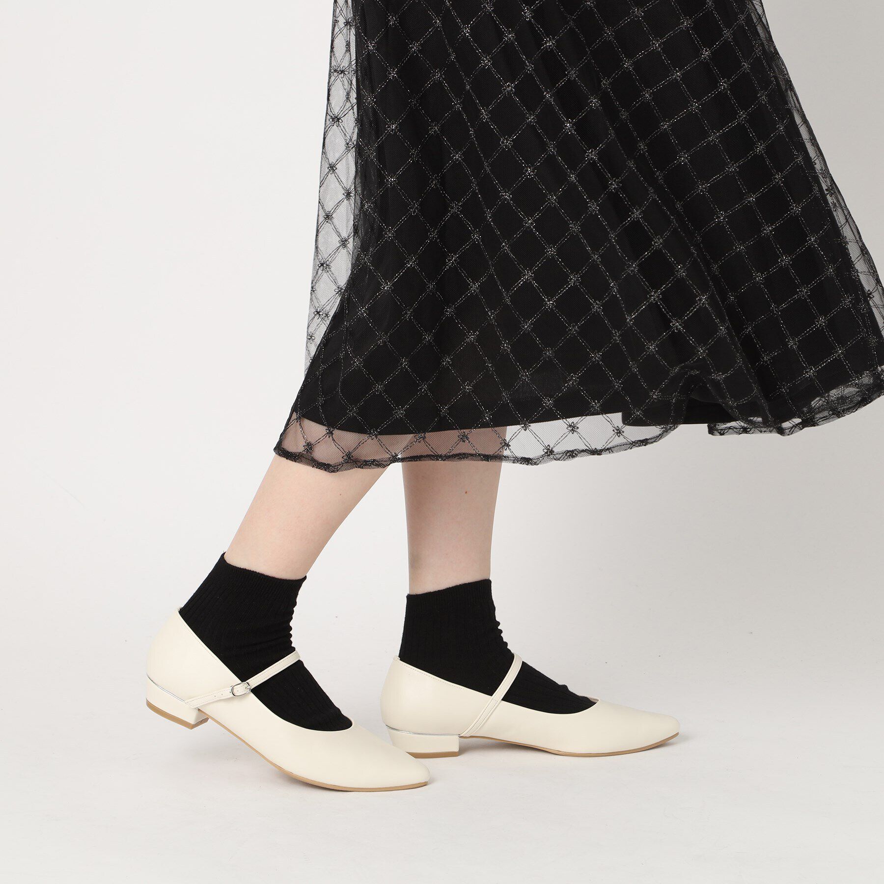 ESPERANZA「ストラップフラットパンプス」|パンプス|