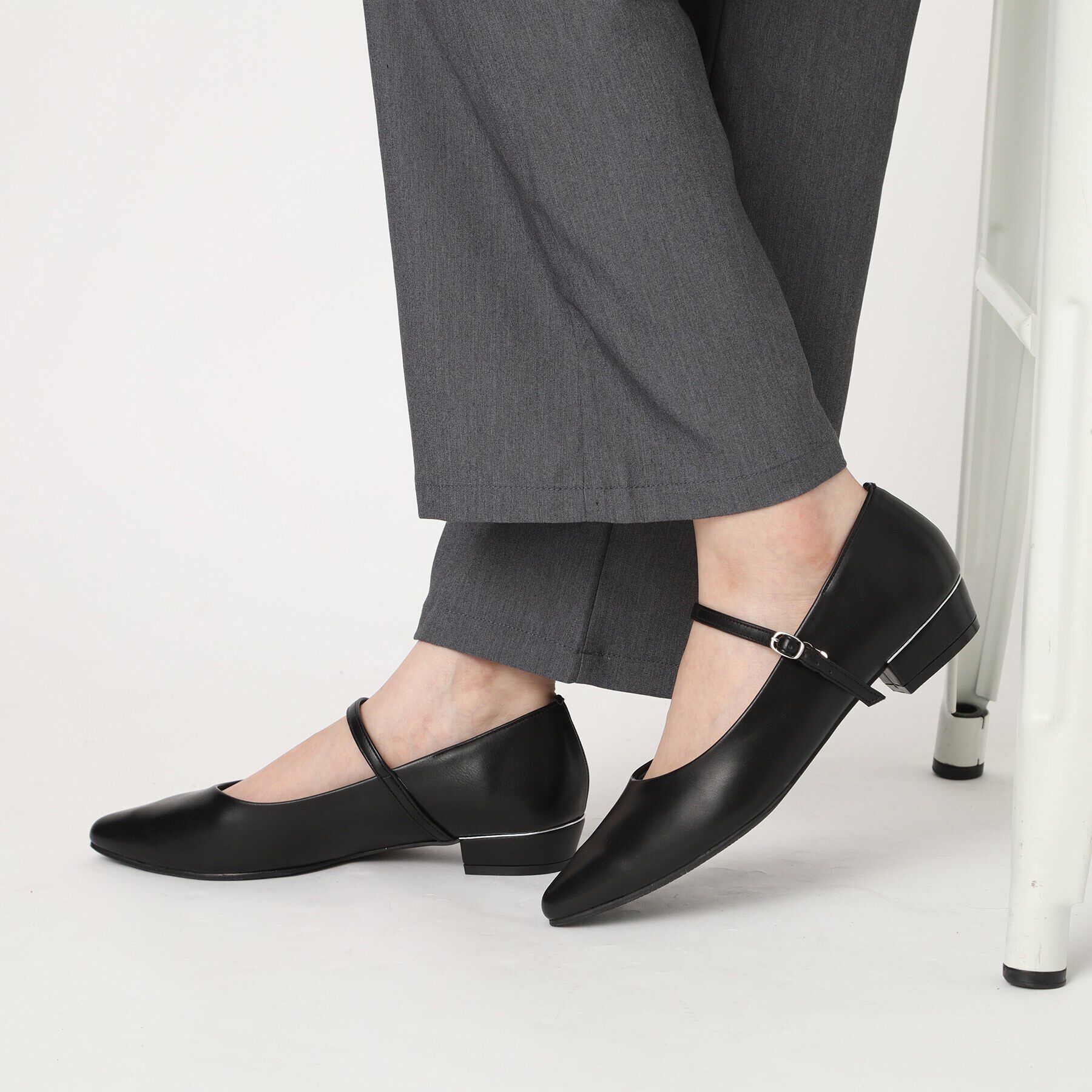 ESPERANZA「ストラップフラットパンプス」|パンプス|