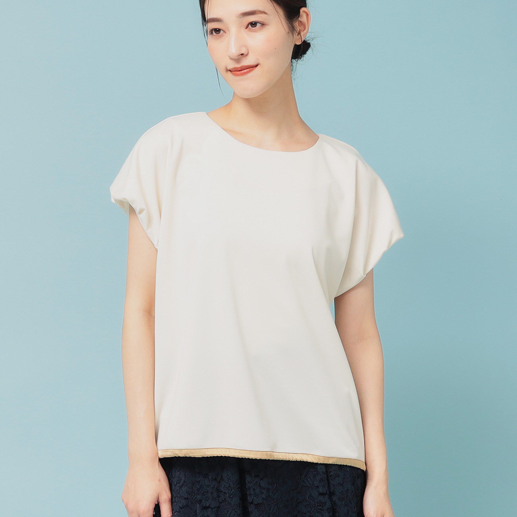 SunaUna「【ドロスト使い】ギャザートップス」|Tシャツ・カットソー|