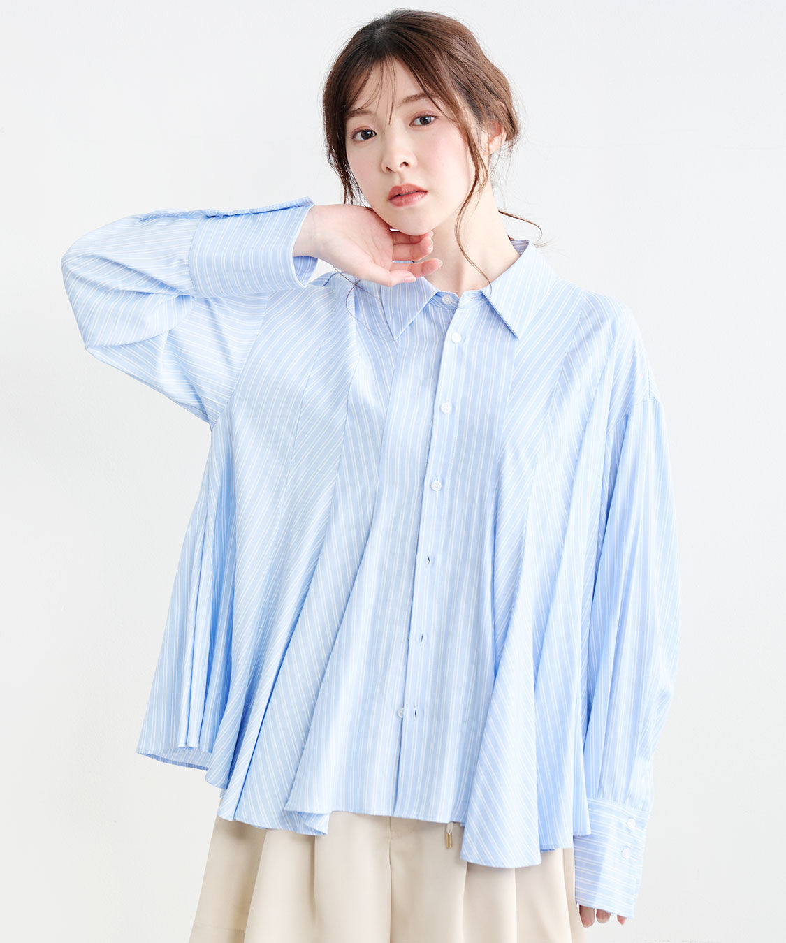 COCO DEAL「フレアペプラムシャツ」|シャツ・ブラウス|