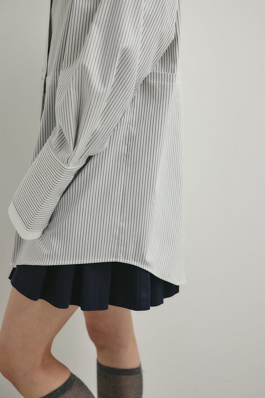 STYLEMIXER「カッティングレイヤードカフスシャツ」|シャツ・ブラウス|