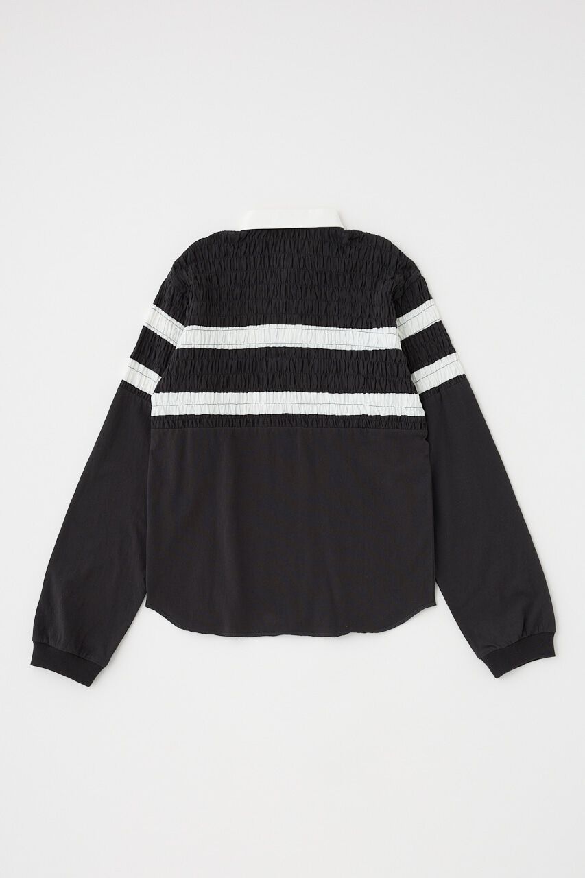 MOUSSY「SHIRRING RUGBY シャツ」|Tシャツ・カットソー|