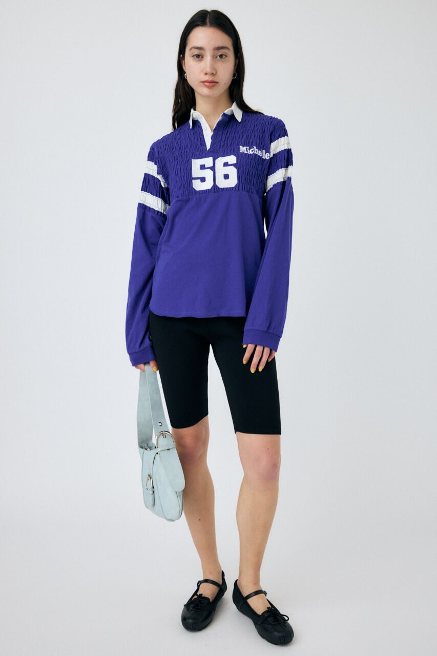 MOUSSY「SHIRRING RUGBY シャツ」|Tシャツ・カットソー|