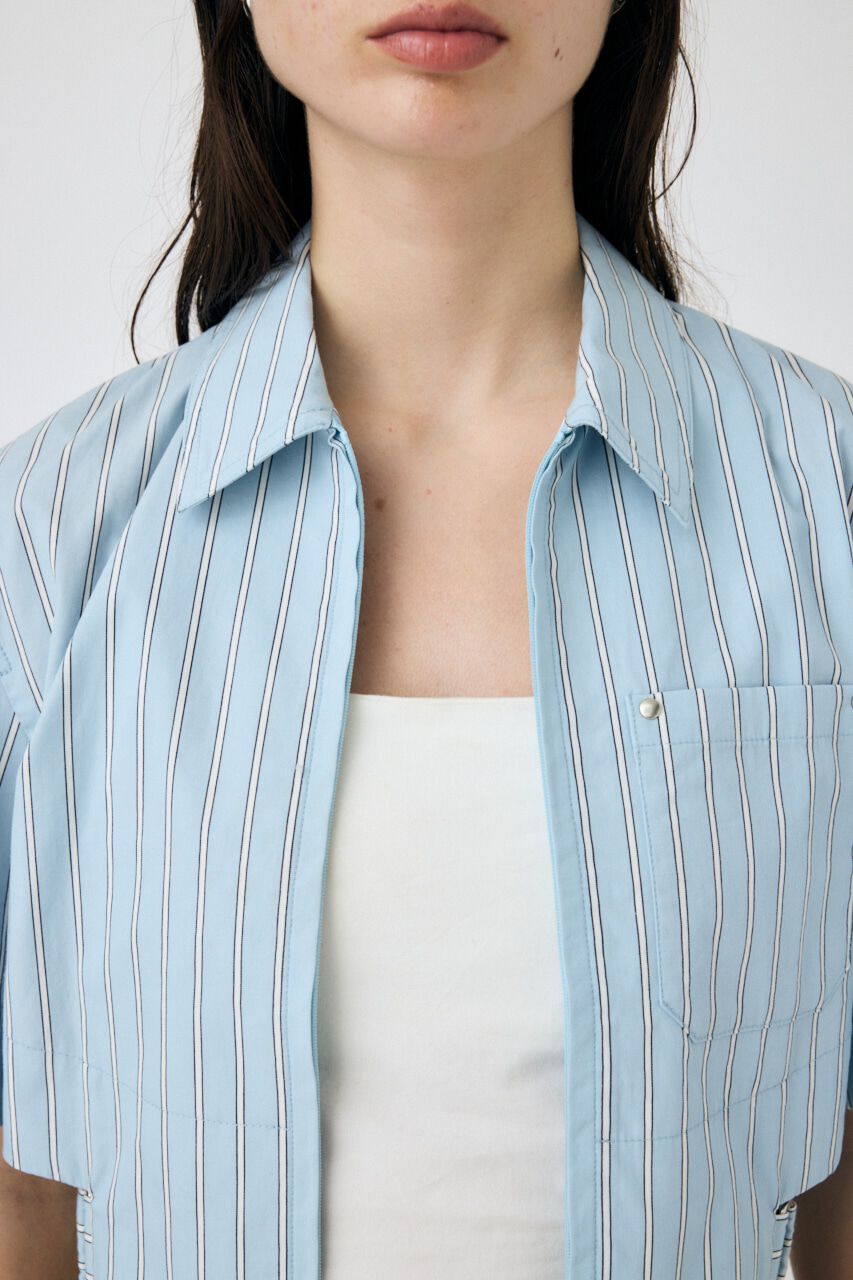 MOUSSY「CROPPED BELTED シャツ」|シャツ・ブラウス|