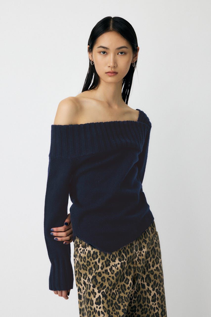 MOUSSY「ASYMMETRY トップス」|ニット・セーター|